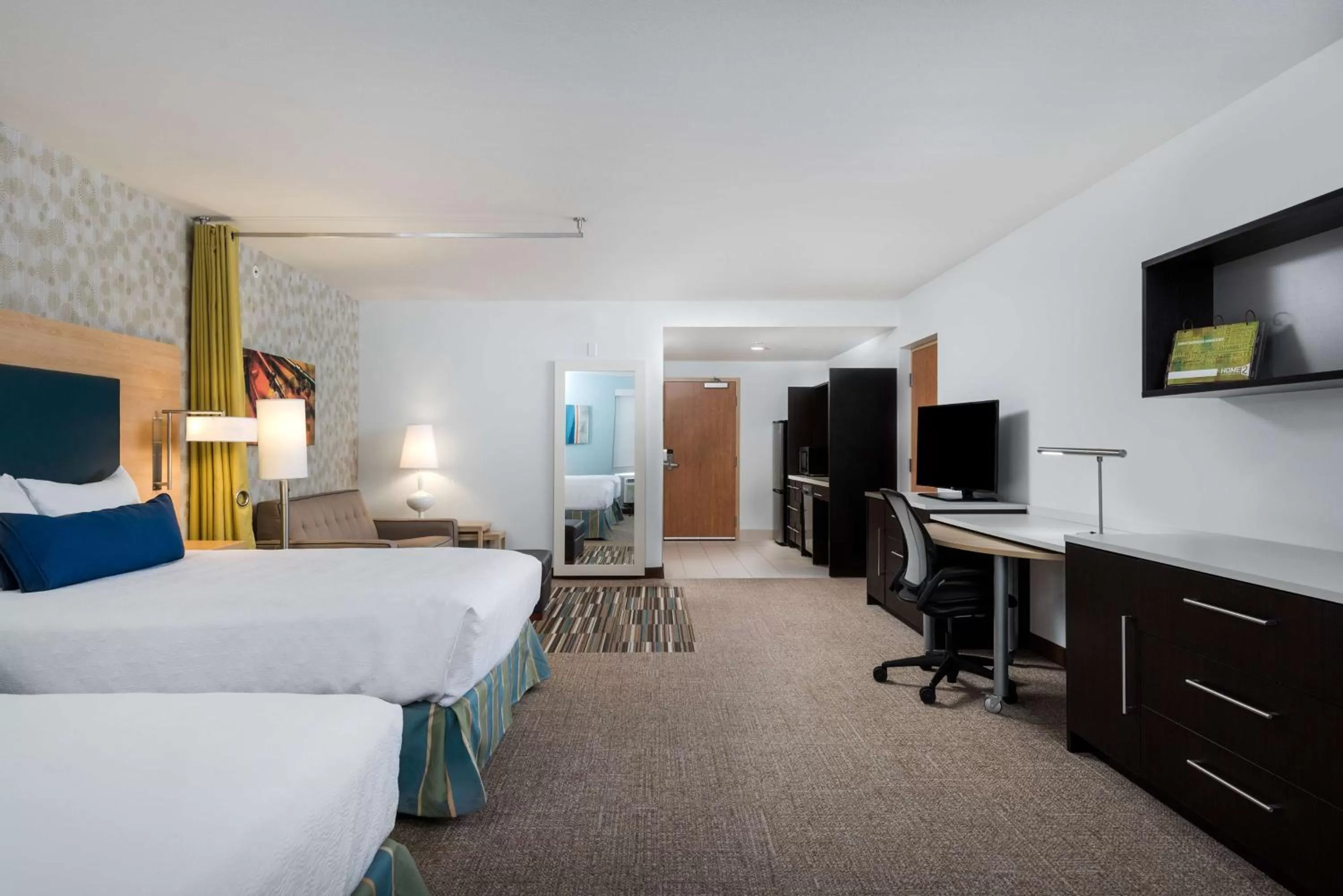 Bedroom, Bed in Home2 Suites By Hilton Ft. Lauderdale Airport-Cruise Port