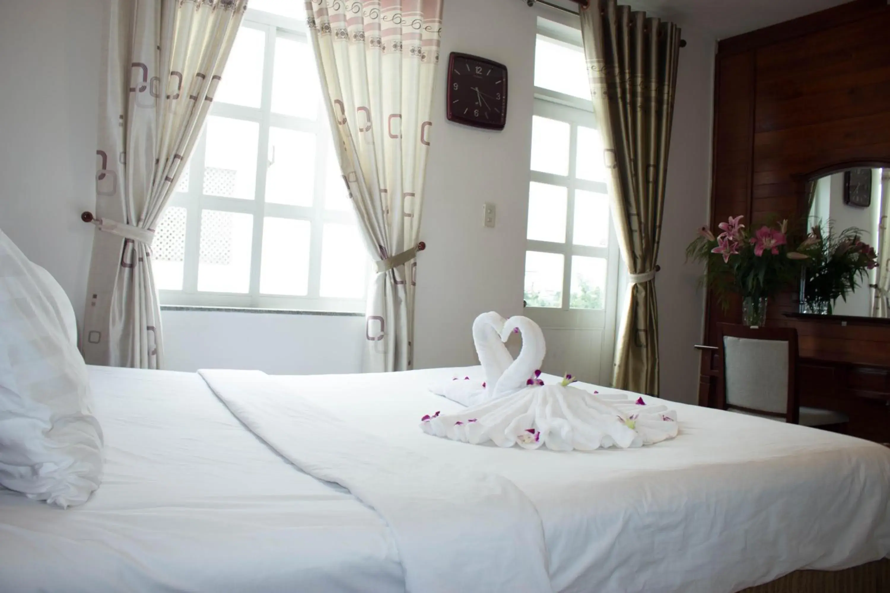 Bed in Hoa Phat Hotel & Apartment