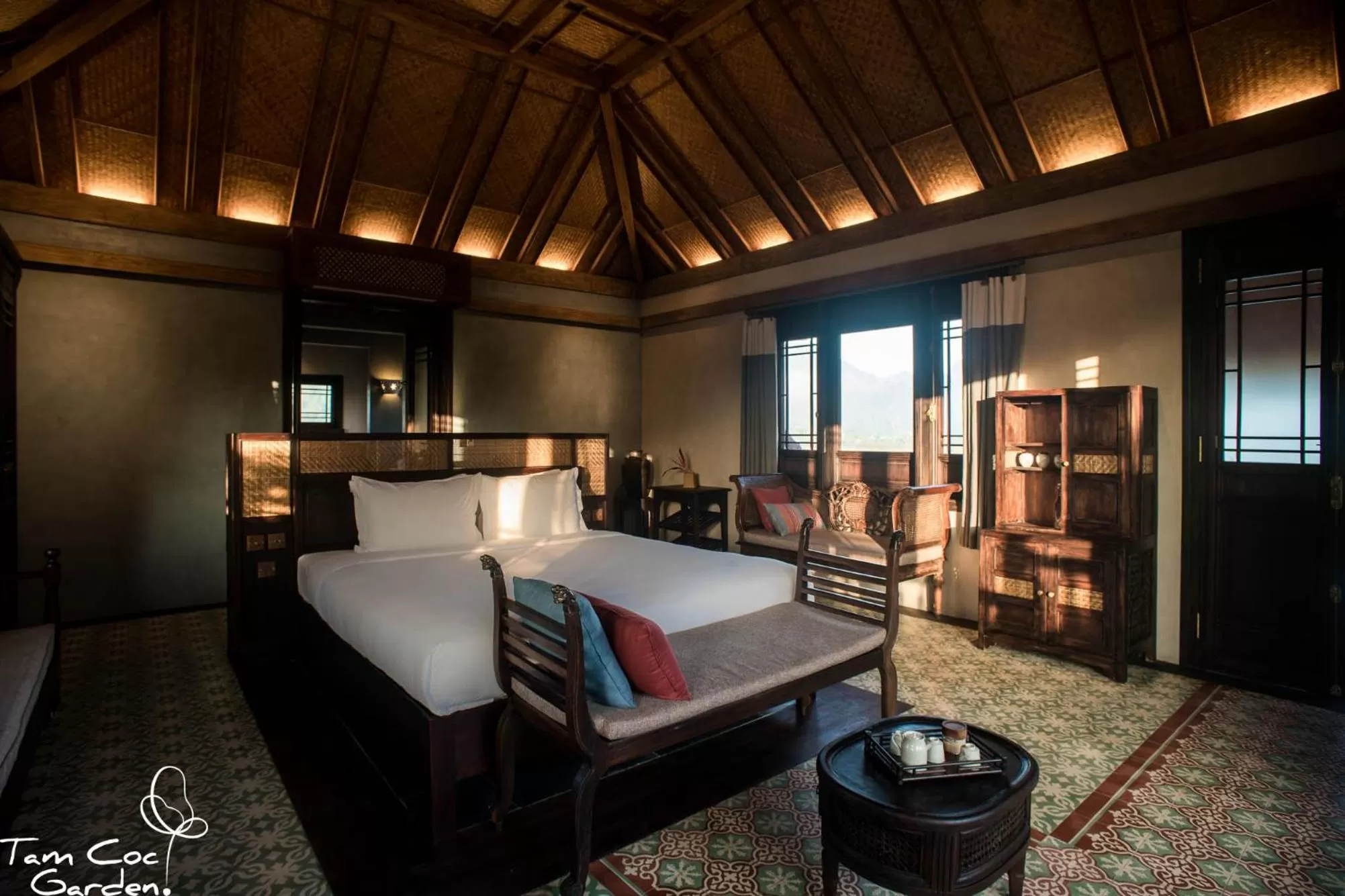 Bed in Tam Coc Garden Resort