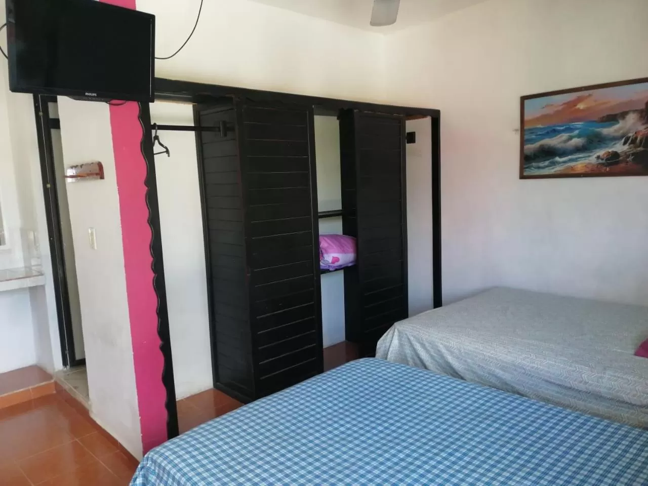 TV and multimedia, Bed in Hotel & Restaurant D´Concepción