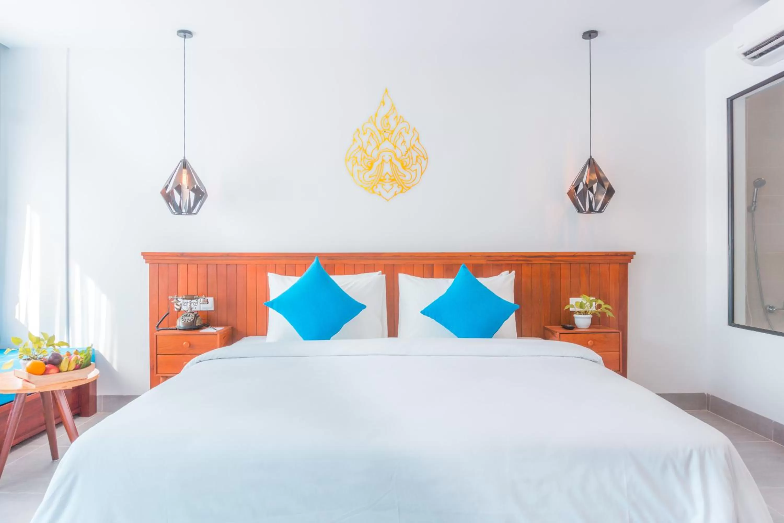 Bed in Angkor Aurora