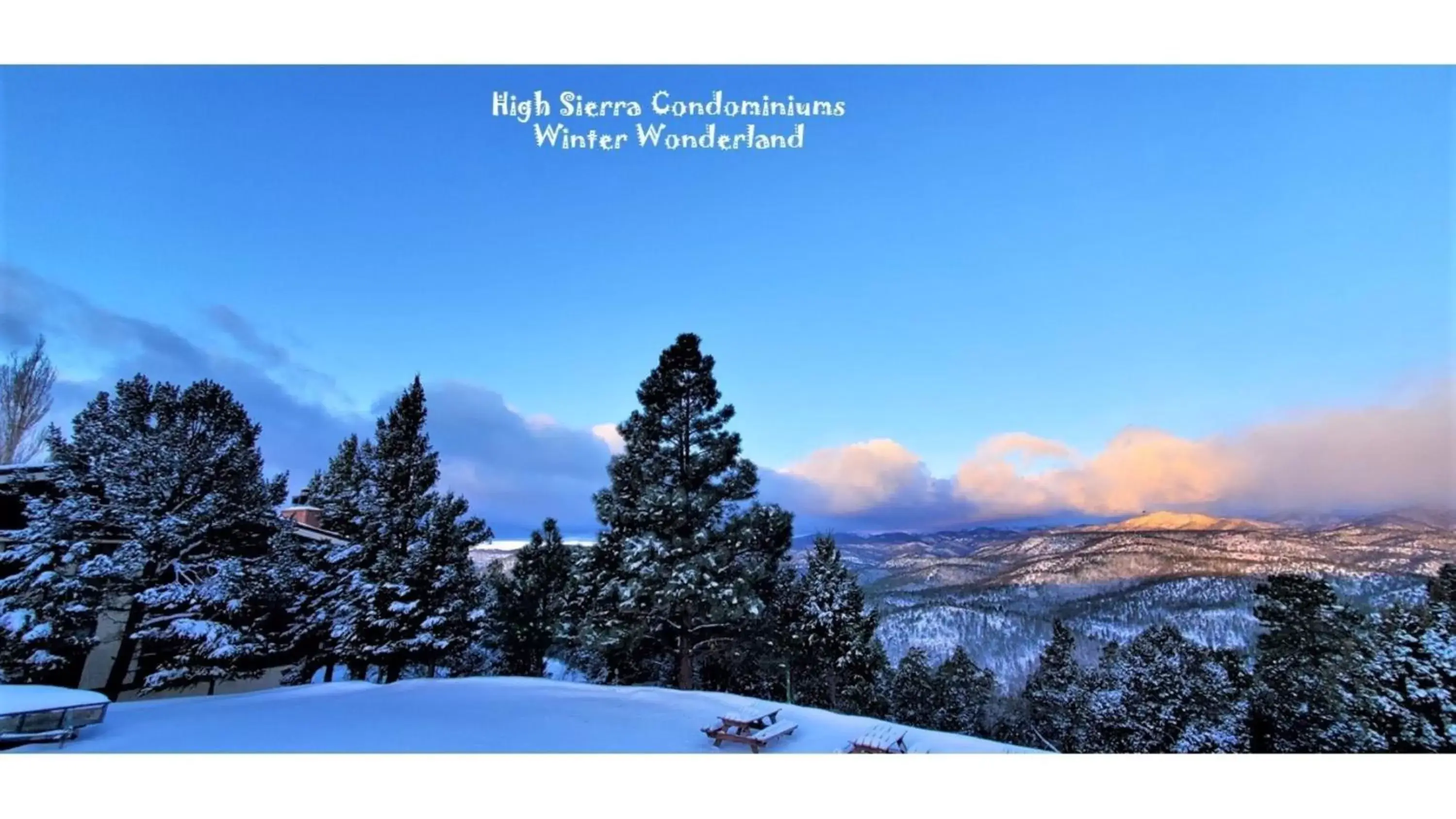 Natural landscape, Winter in High Sierra Condominiums