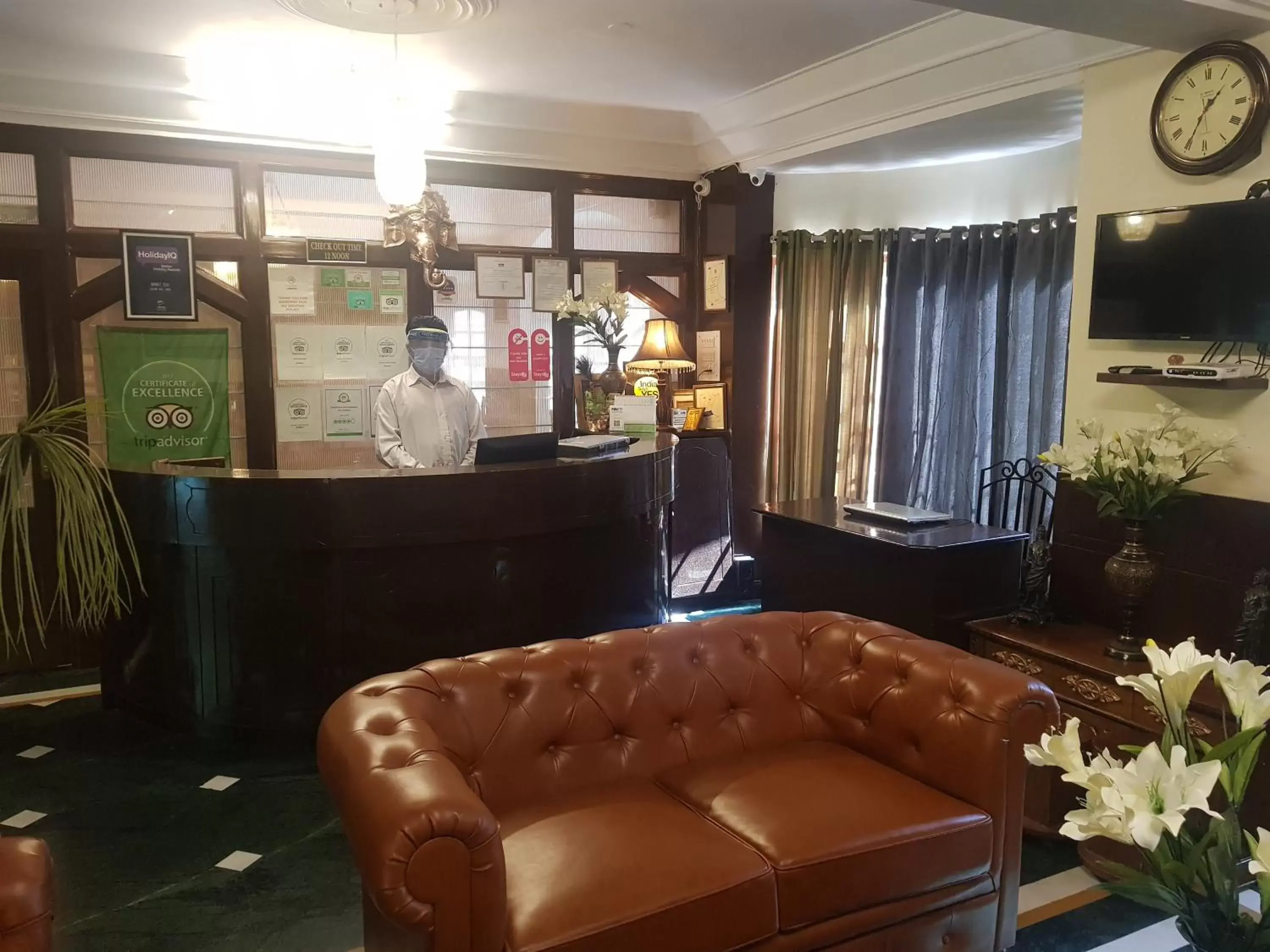 Lobby or reception in Hotel Silverine Lobby or reception in Hotel Silverine