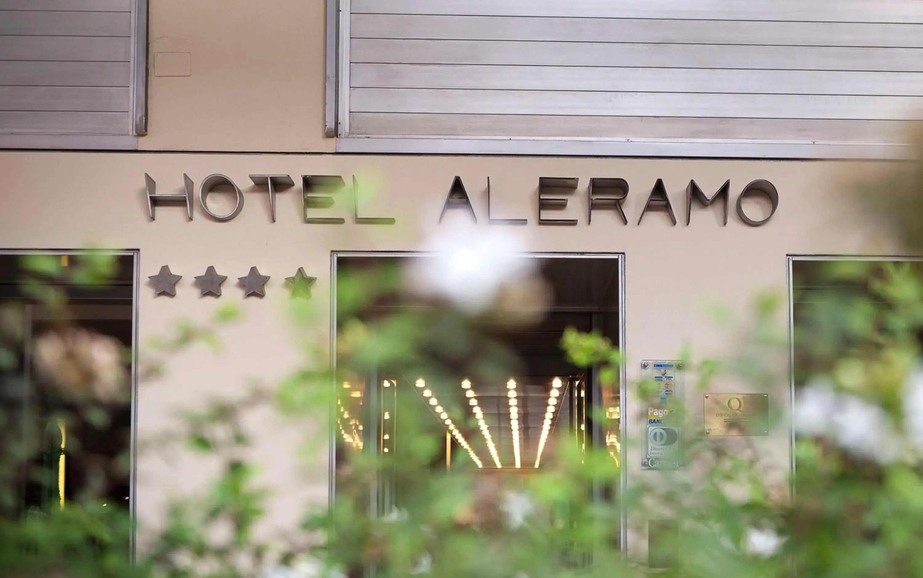 Facade/entrance in Hotel Aleramo