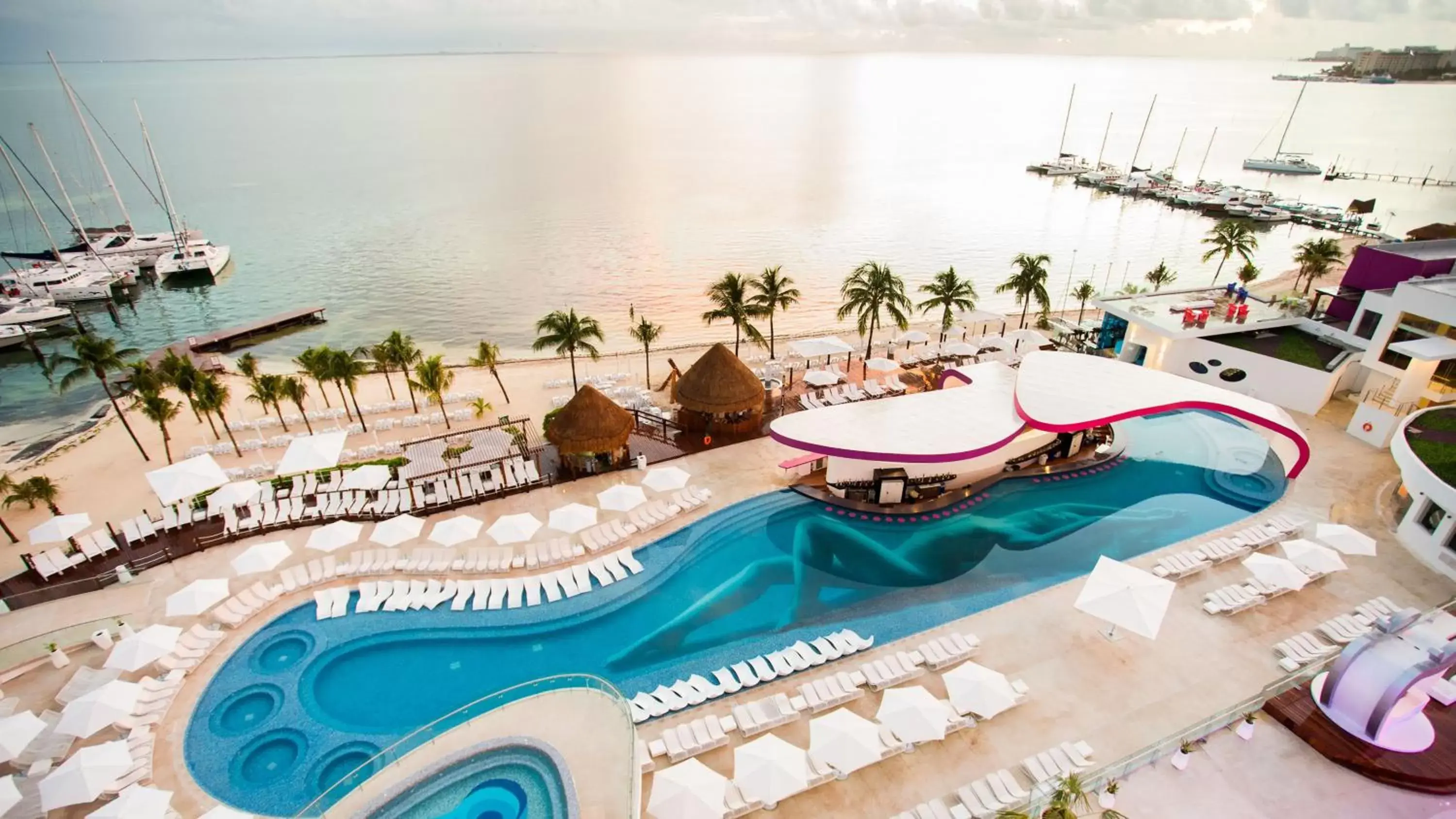 Swimming pool, Pool View in The Tower by Temptation Cancun Resort - All Inclusive - Adults Only