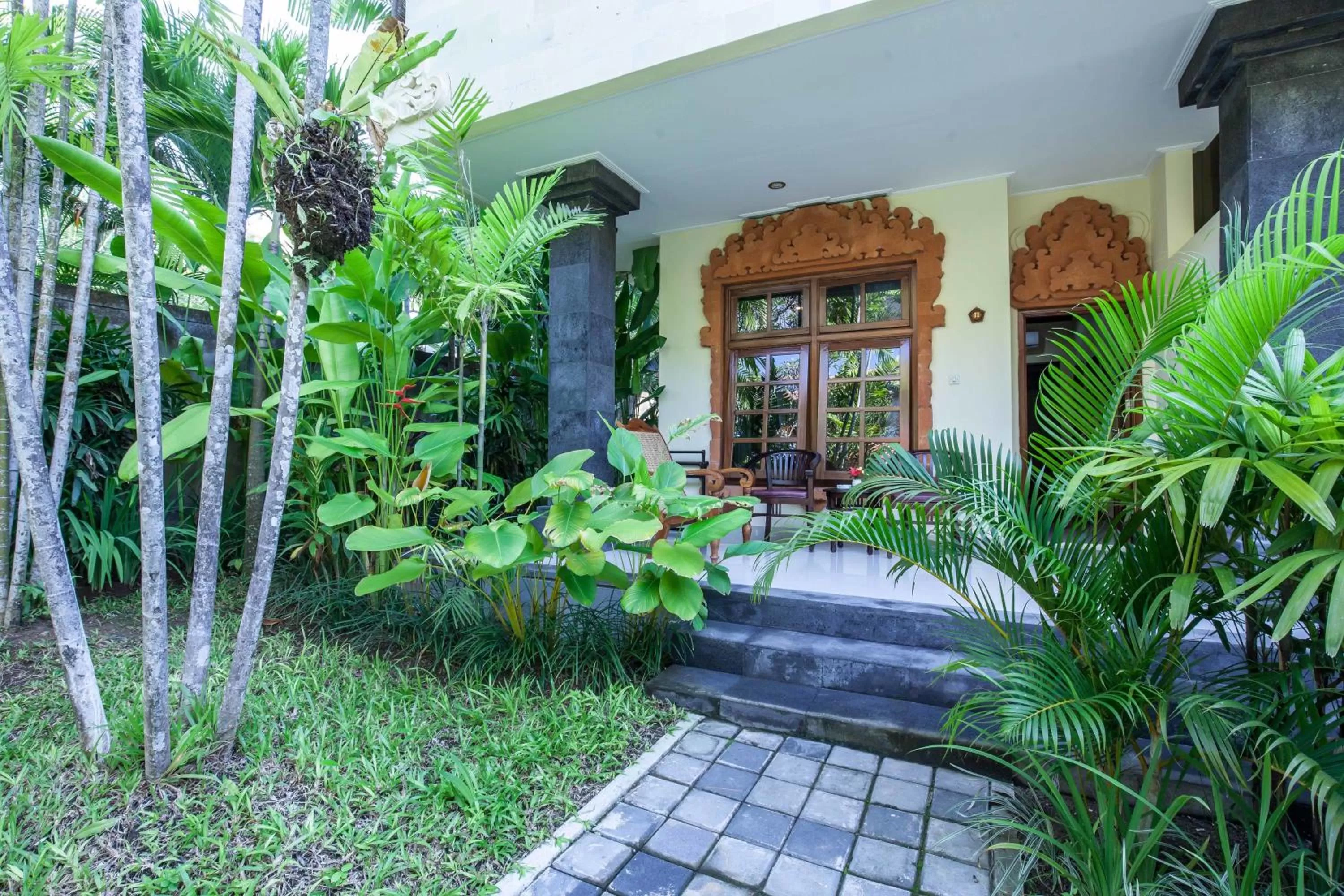 Balcony/Terrace in Vila Shanti Beach Front Hotel Sanur