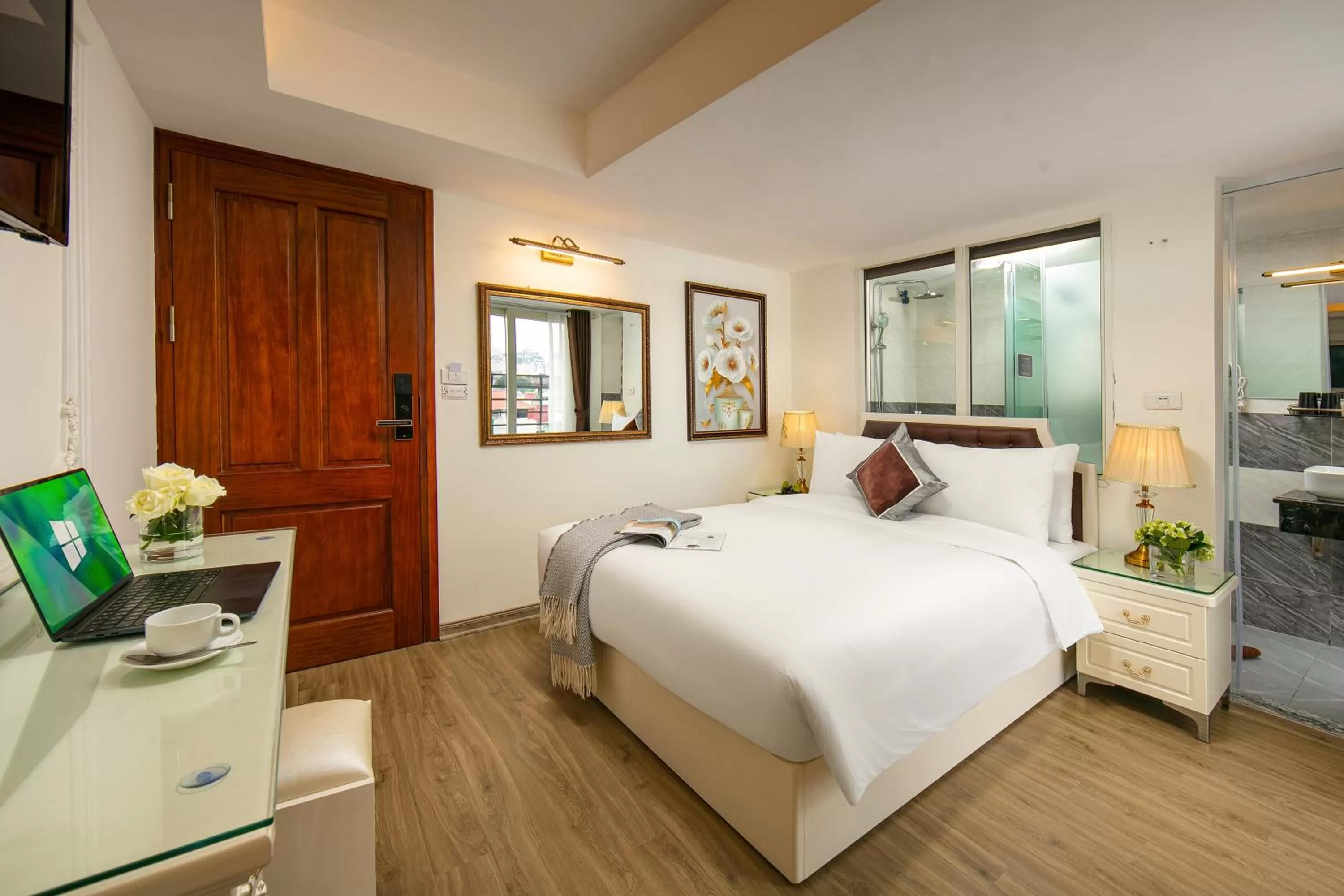 Bed in TrangTrang Classy Hotel