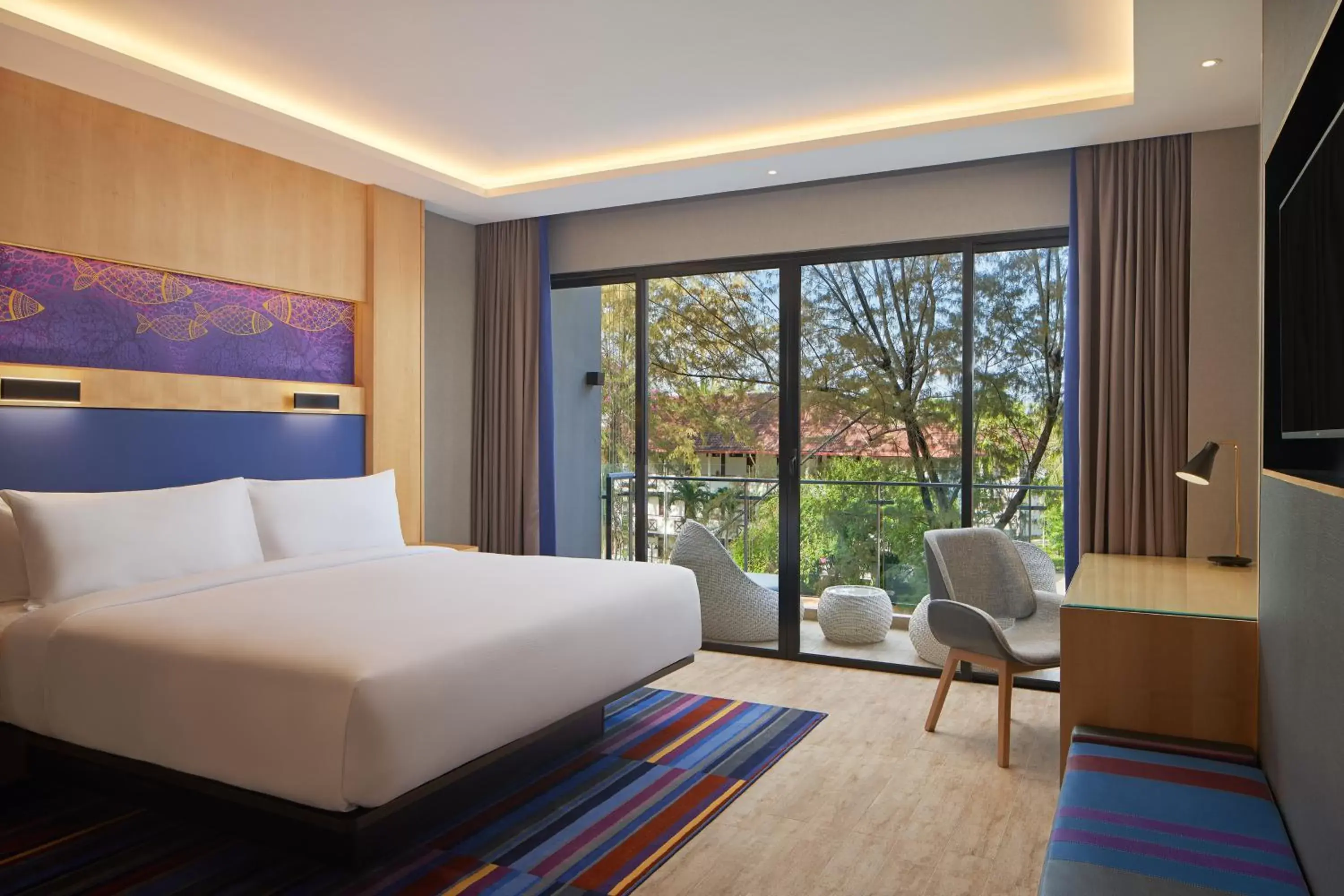 Photo of the whole room, Bed in Aloft Langkawi Pantai Tengah