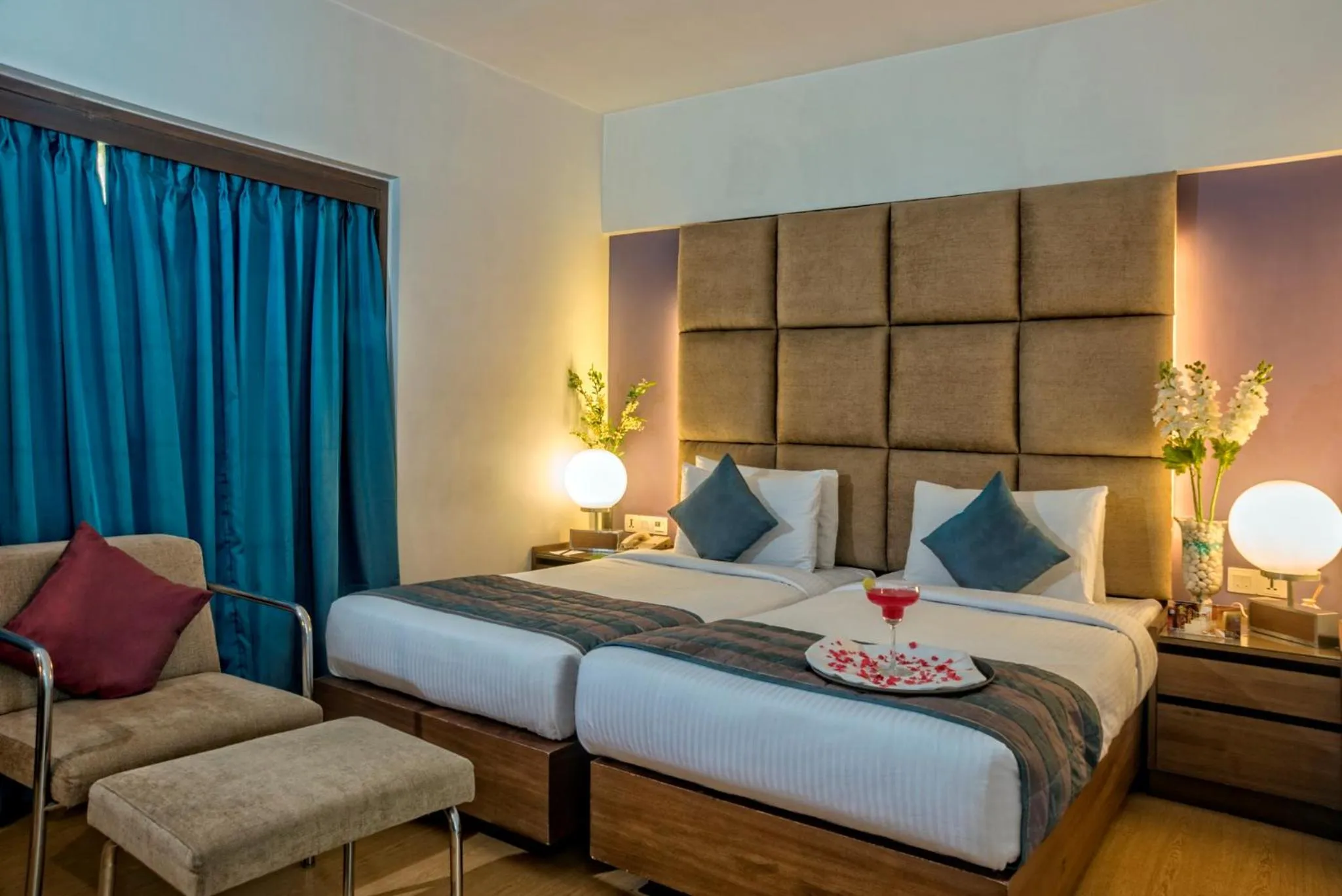 Photo of the whole room, Bed in Yogi Executive, Navi Mumbai