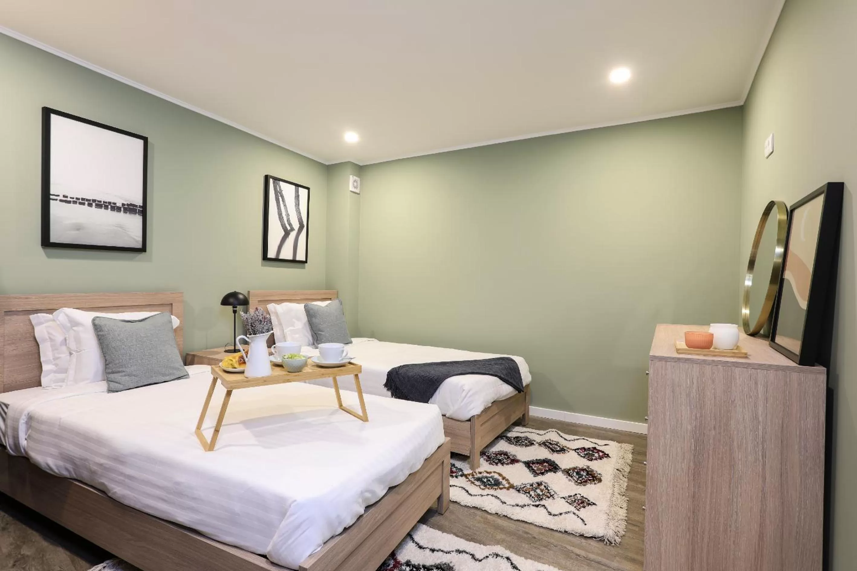 Bed in Loios Studios and Apartments