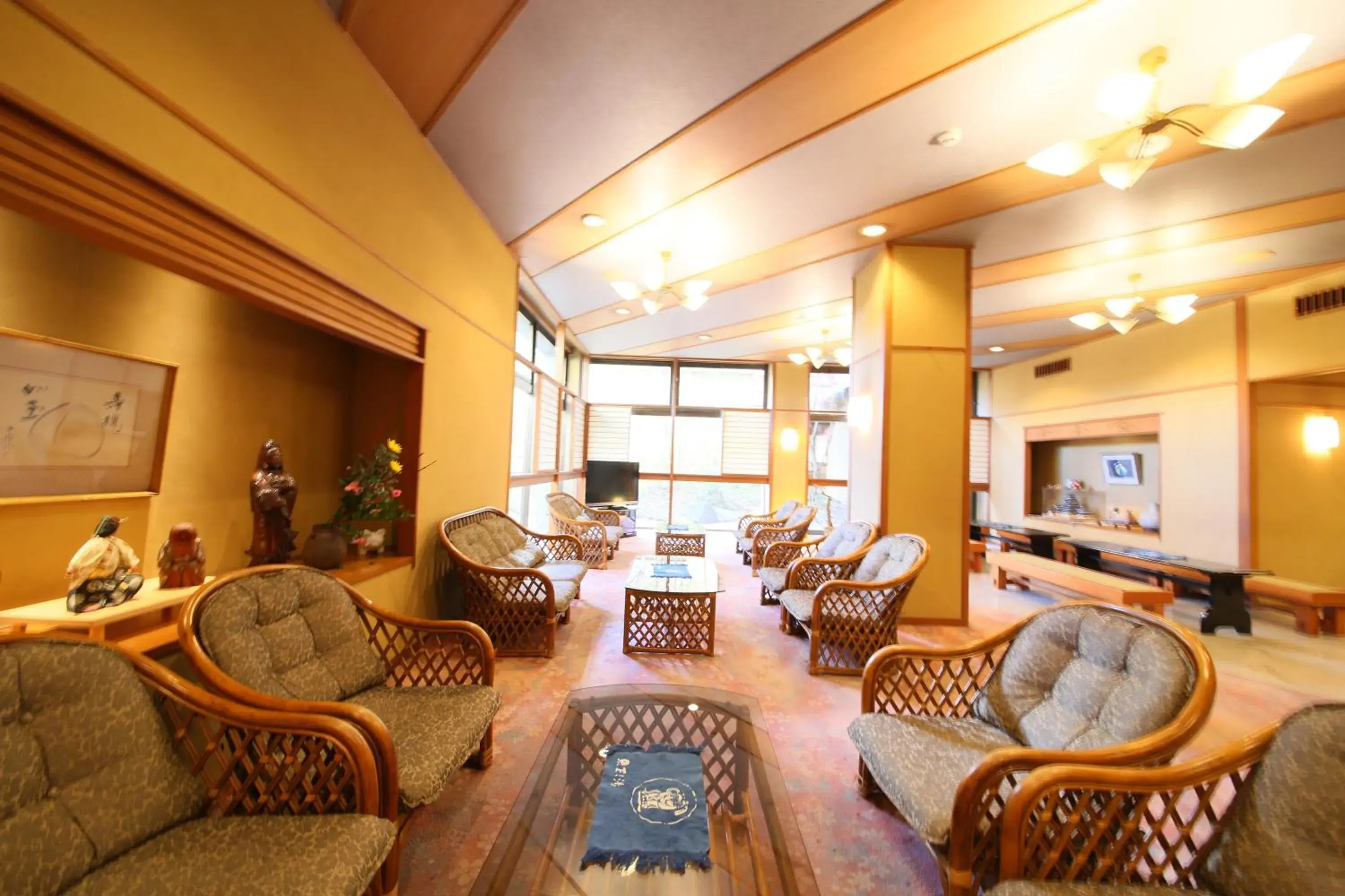 Lobby or reception, Lounge/Bar in Hotel Tamanoyu