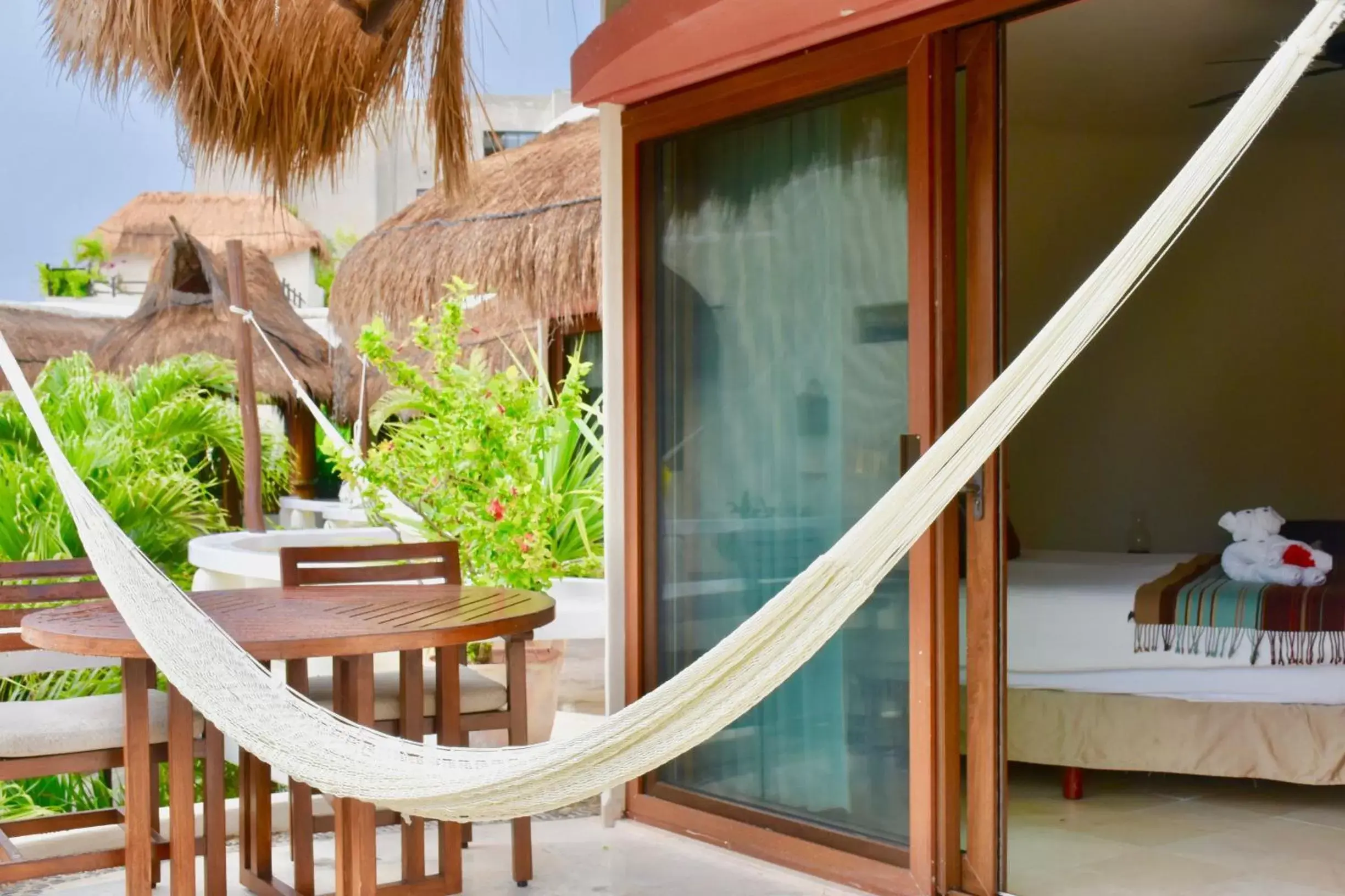 Patio in Playa Palms Beach Hotel