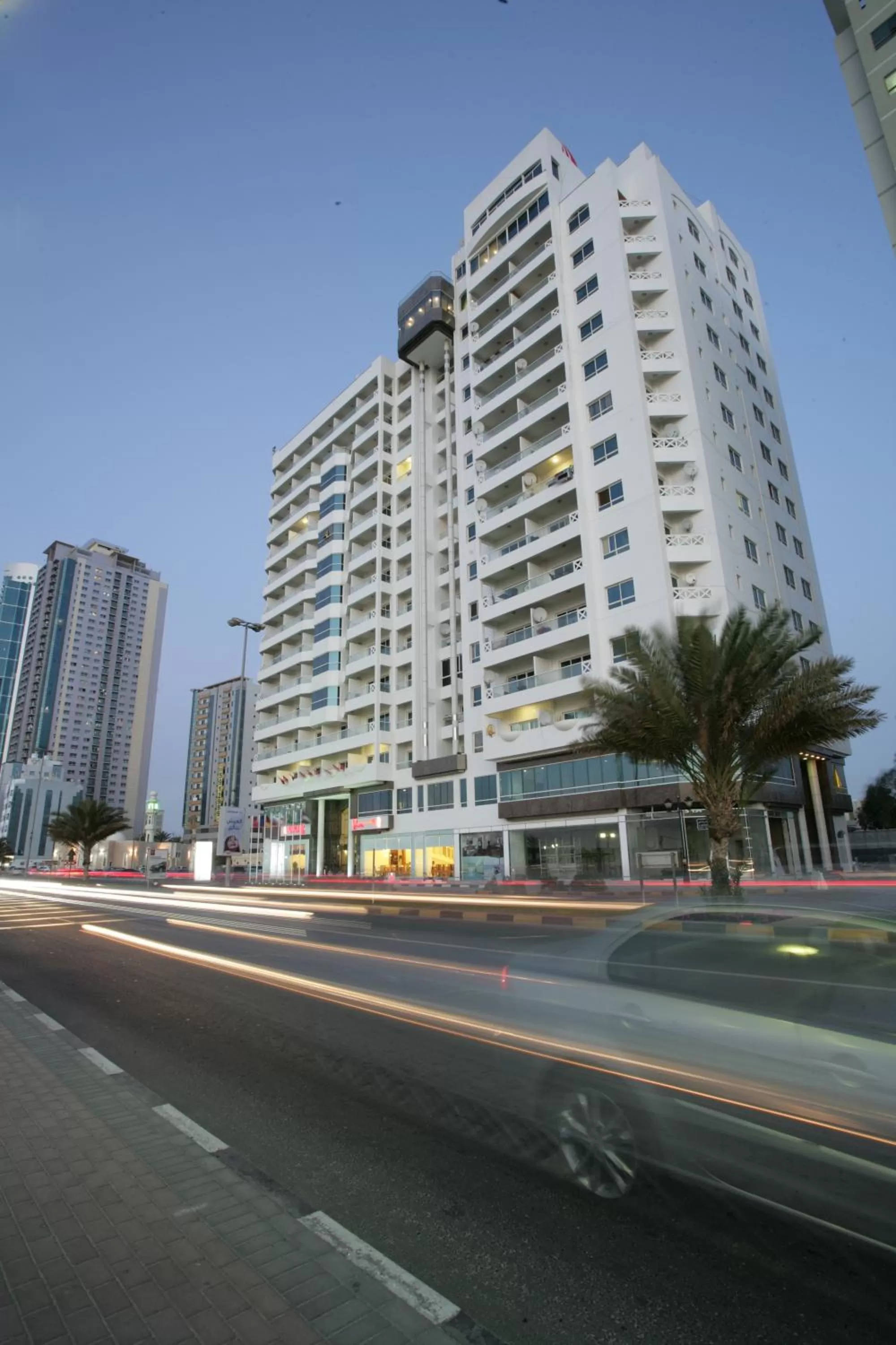 Property building in Ramada by Wyndham Beach Hotel Ajman