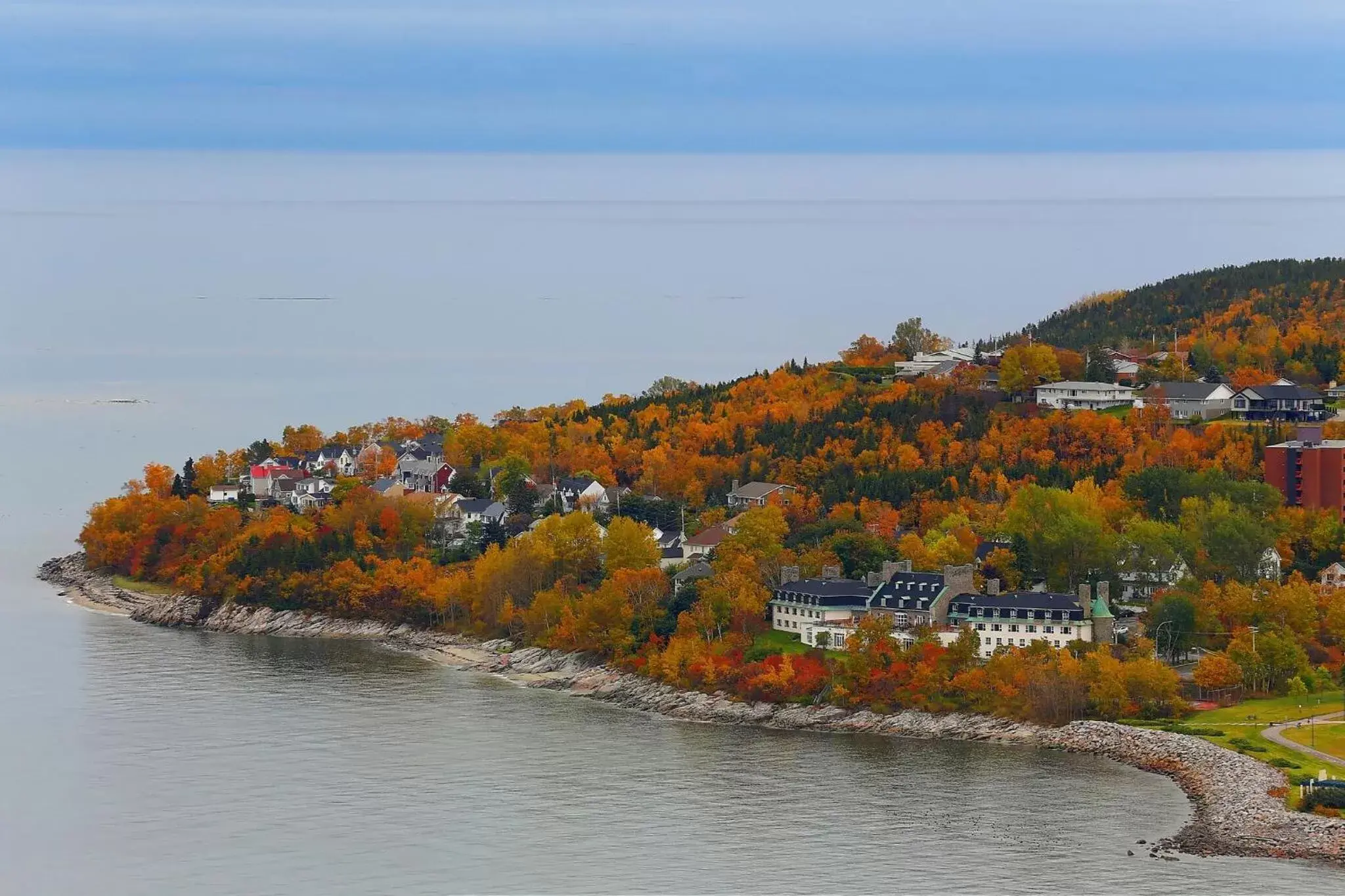 Day, Bird's-eye View in Hôtel le Manoir Baie-Comeau