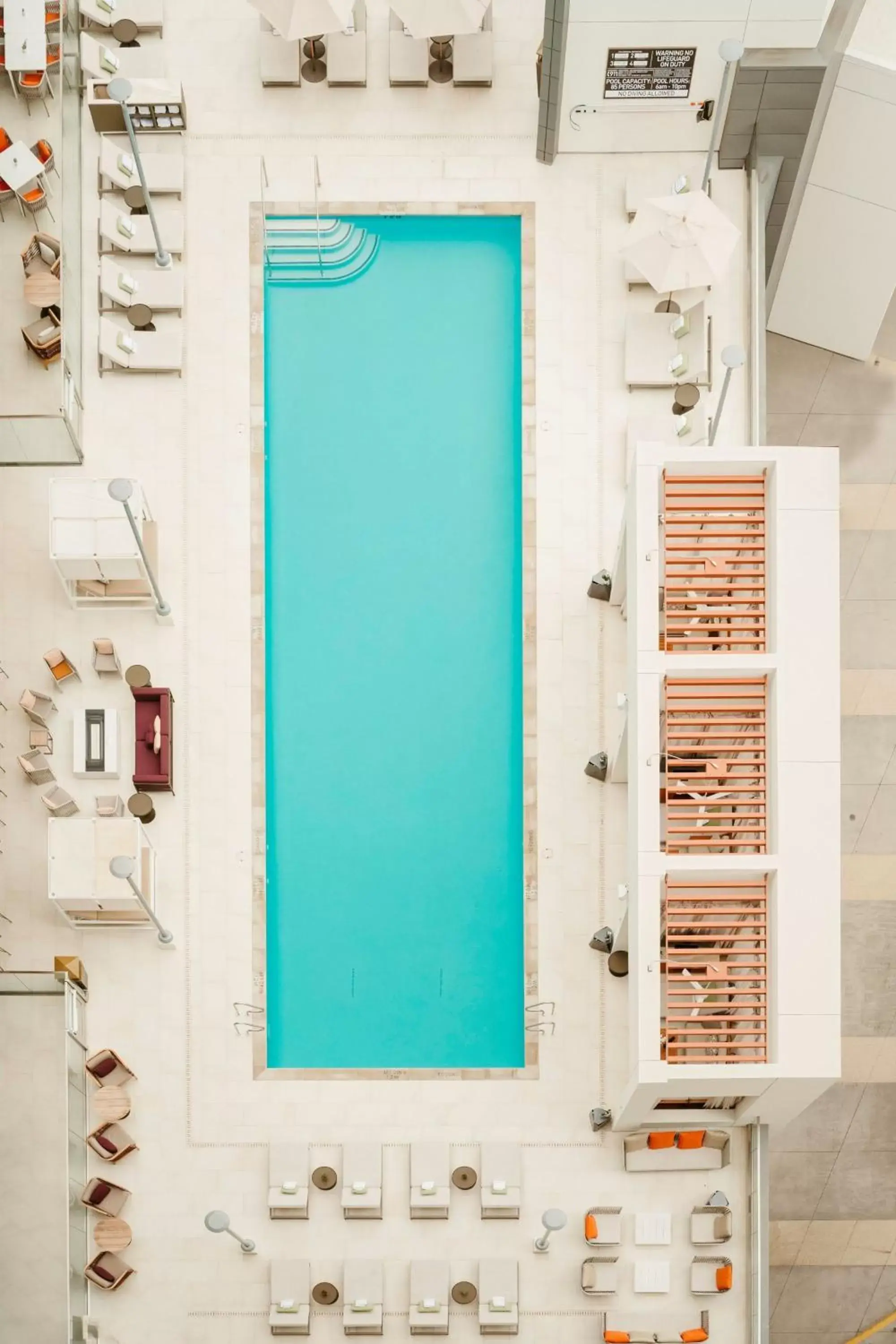 Swimming pool, Floor Plan in JW Marriott, Anaheim Resort