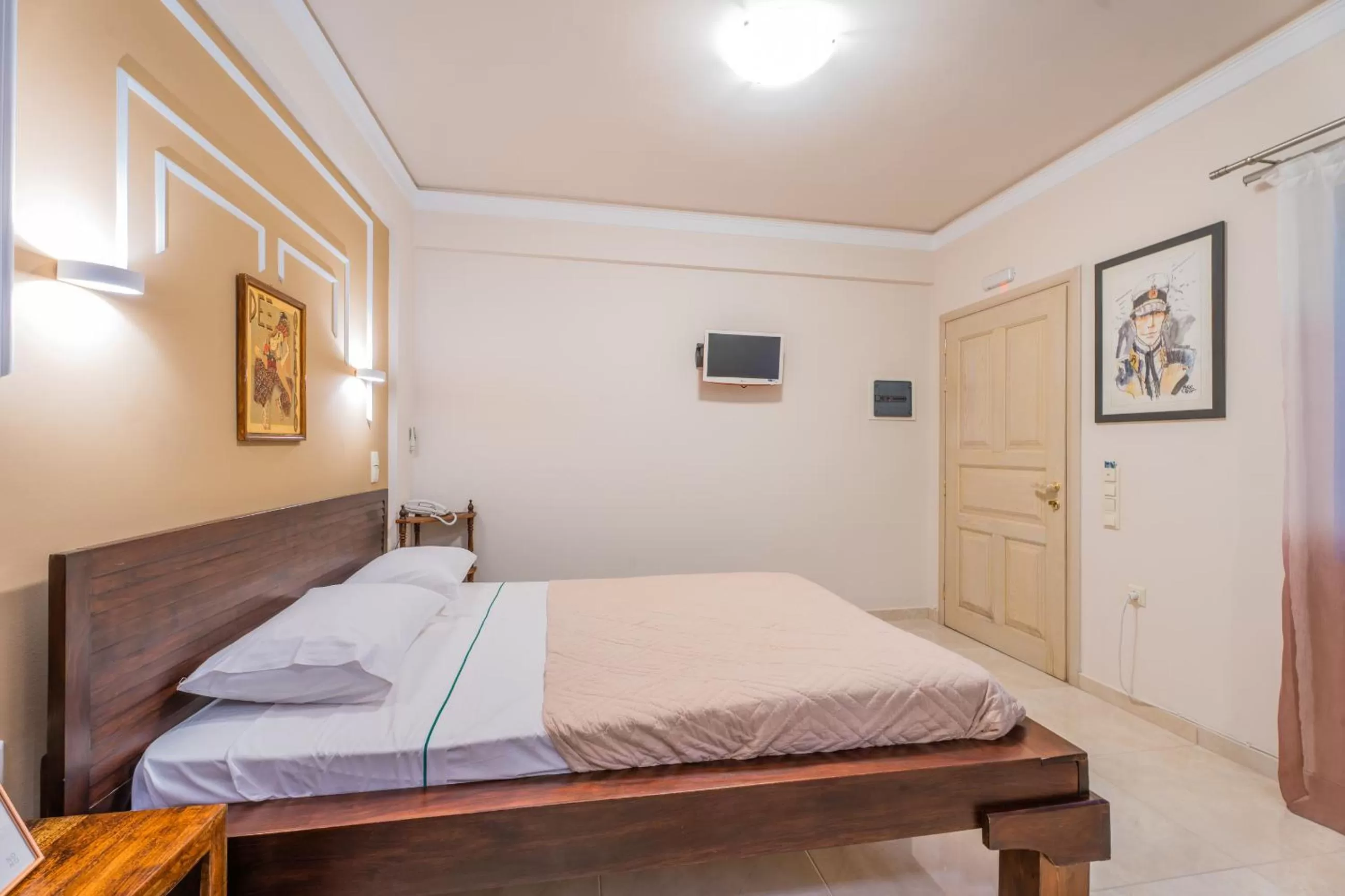 Bed in The Stone Manor , Noho boutique hotel Thissio