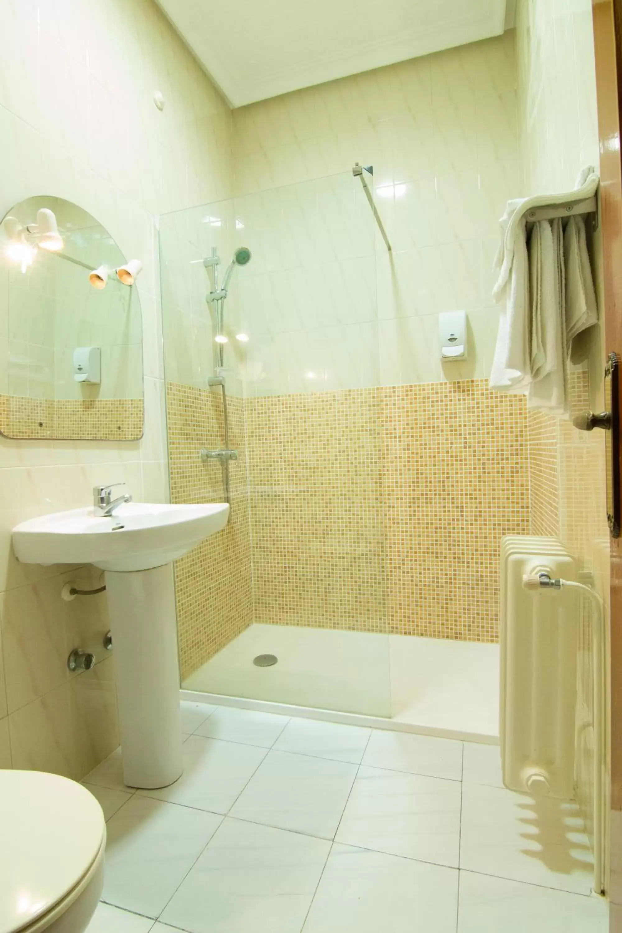 Shower, Bathroom in Hostal Santa Ana