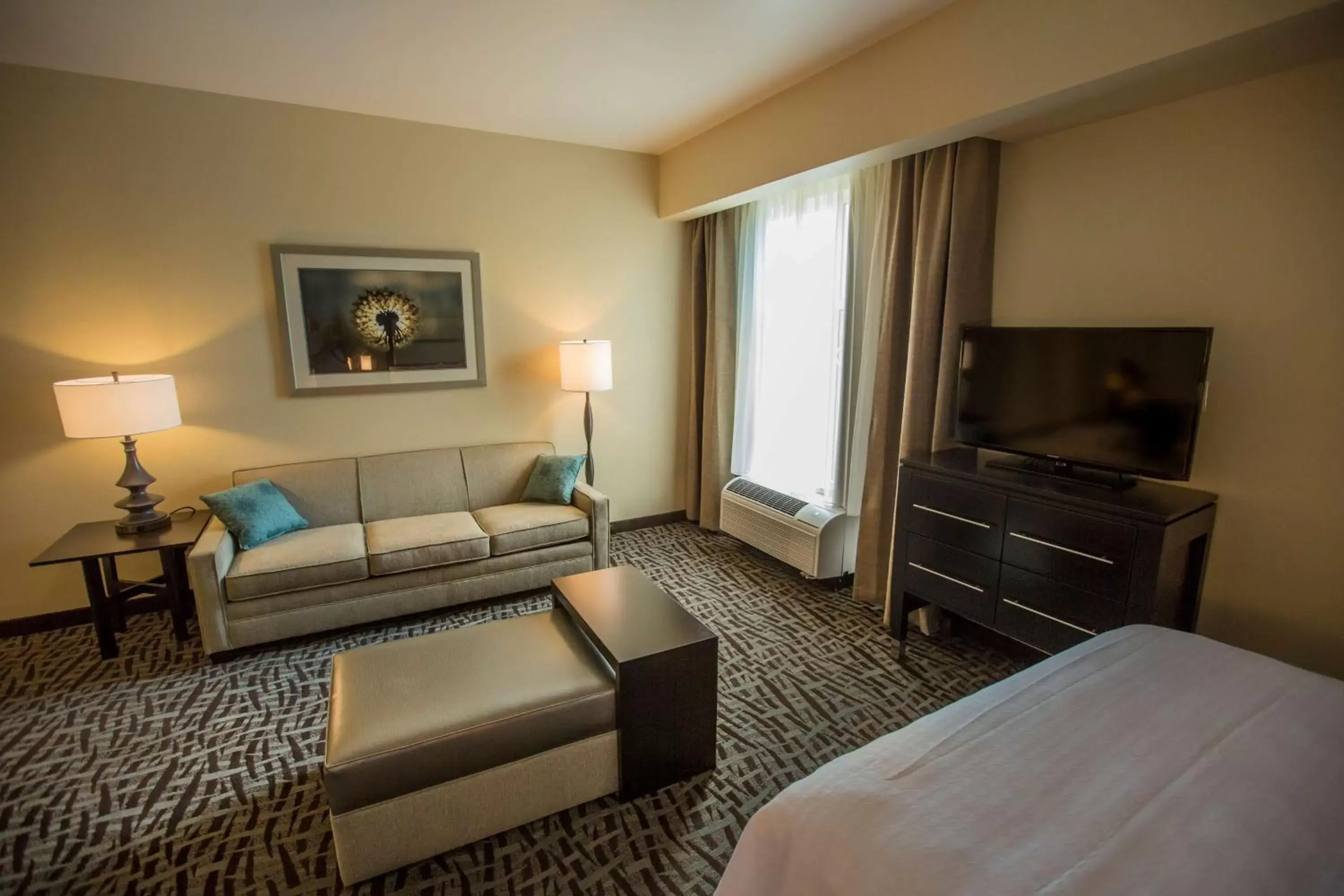 Living room, Seating Area in Homewood Suites by Hilton Charlotte Ballantyne, NC