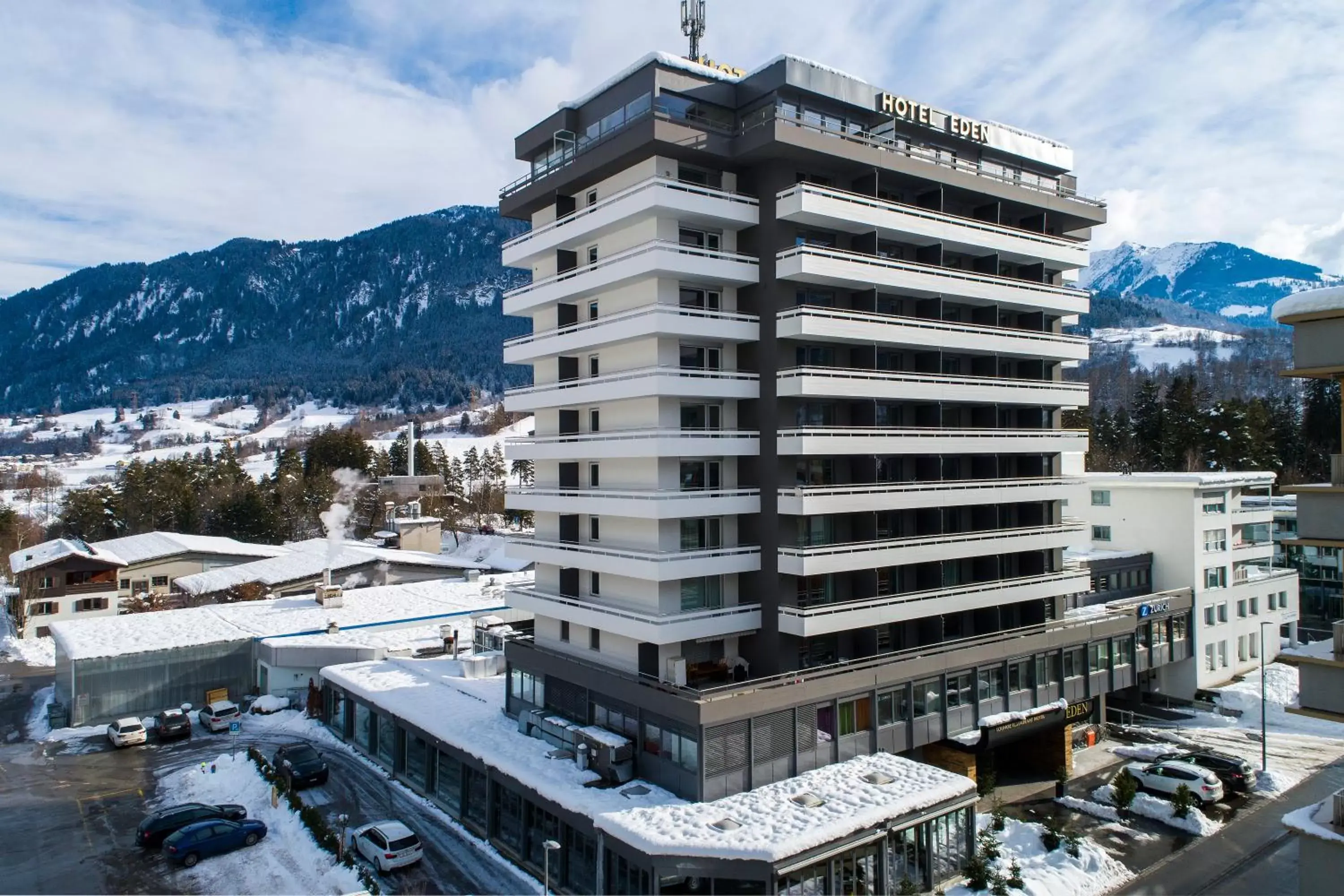 Property building, Winter in Eden Hotel und Restaurant