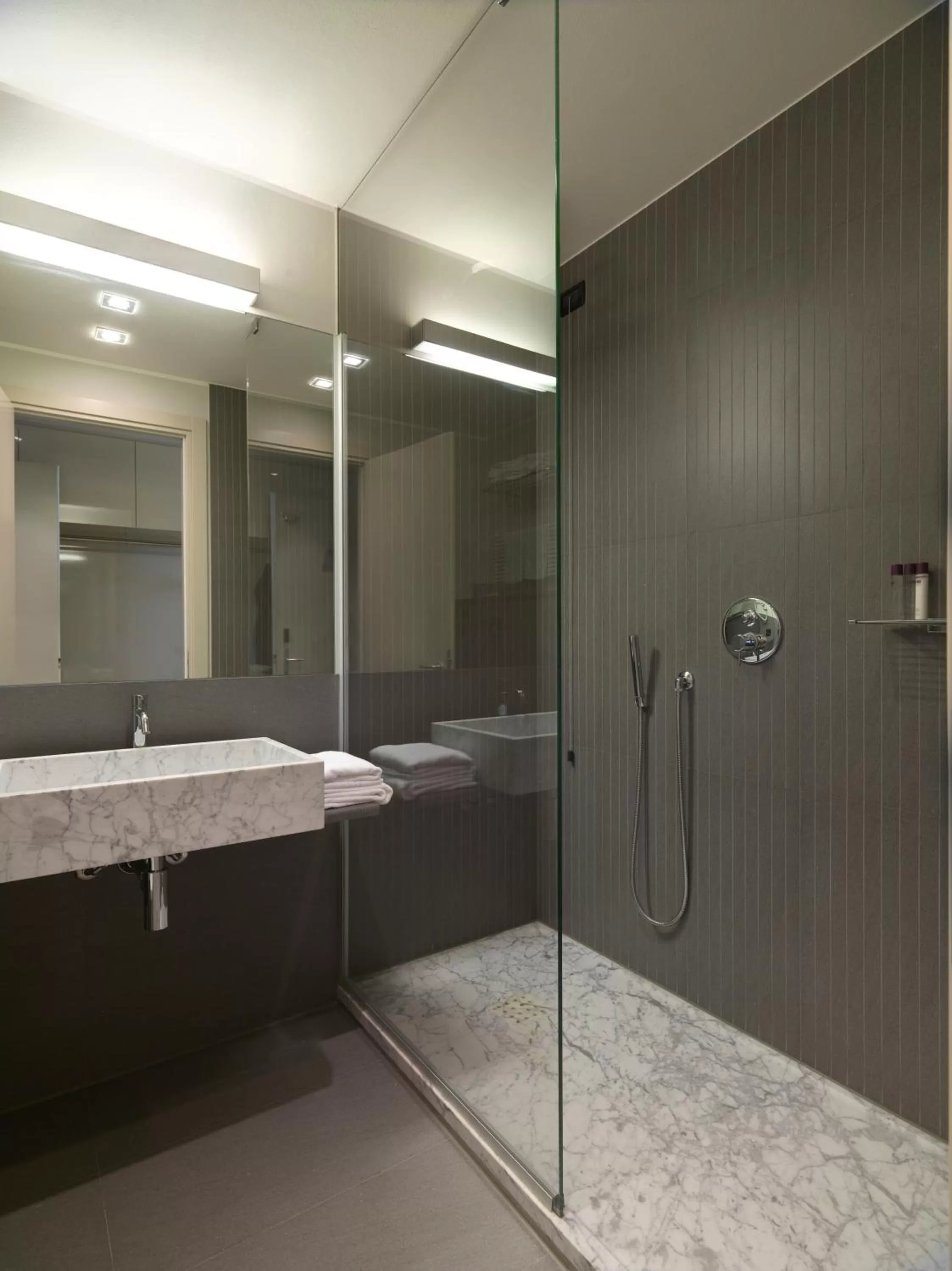 Shower in DB Hotel Verona Airport Congress & Spa