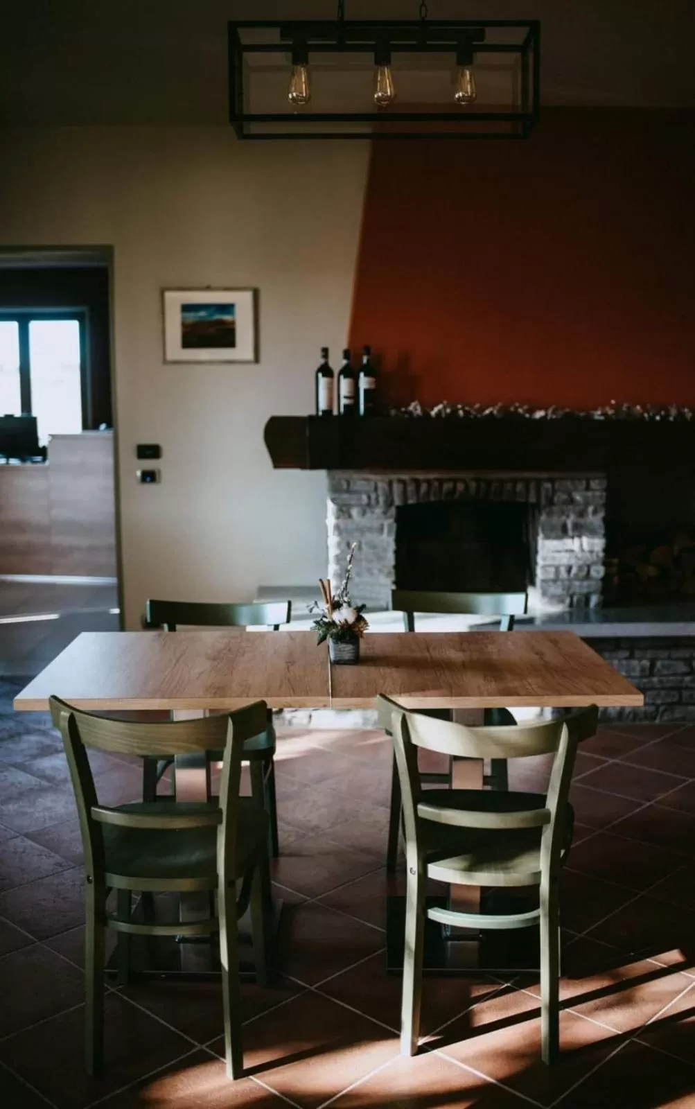 Dining area in Panoramic Villa Garassino - country rooms and fine restaurant