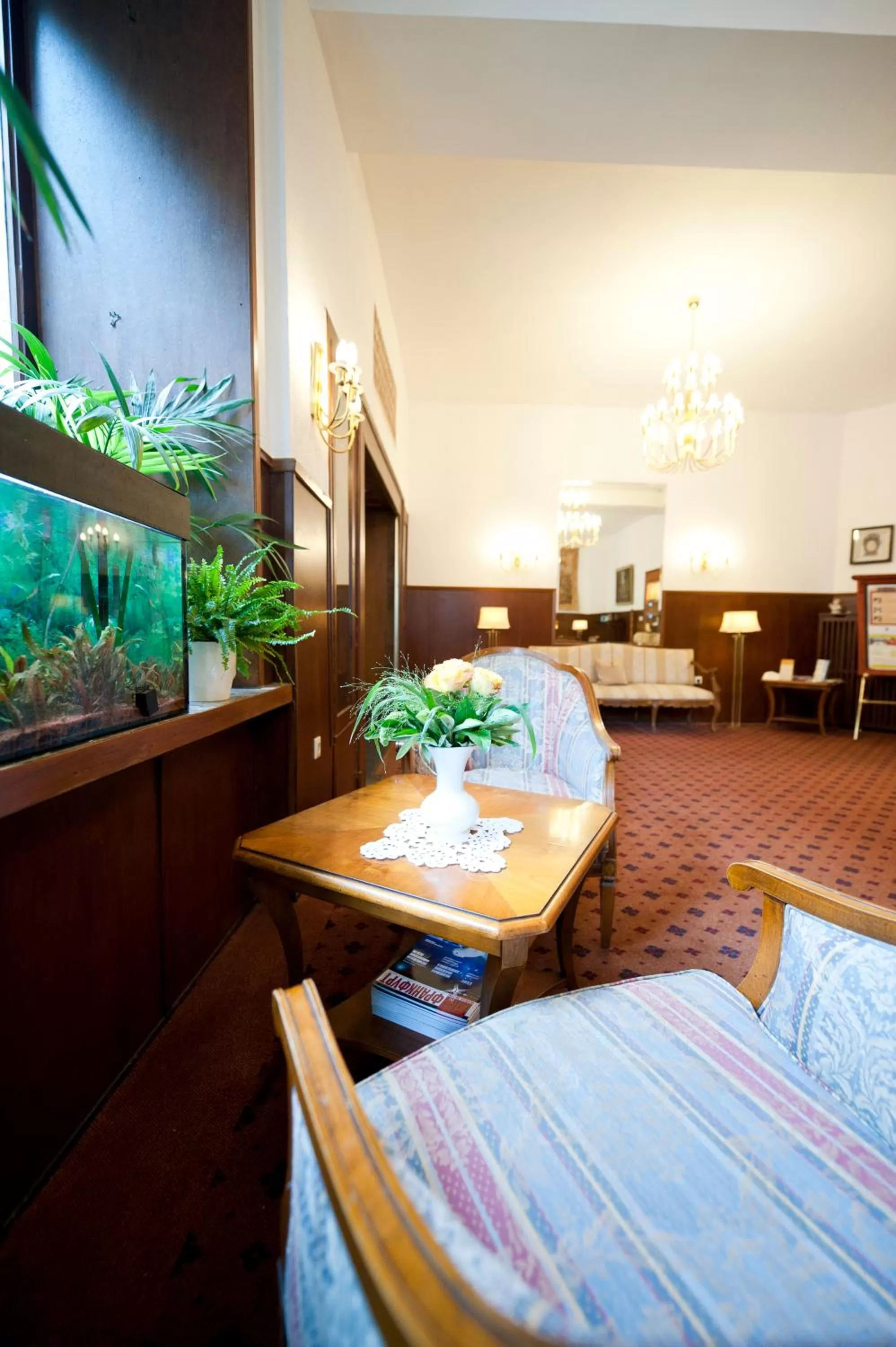 Lobby or reception in Hotel Spöttel