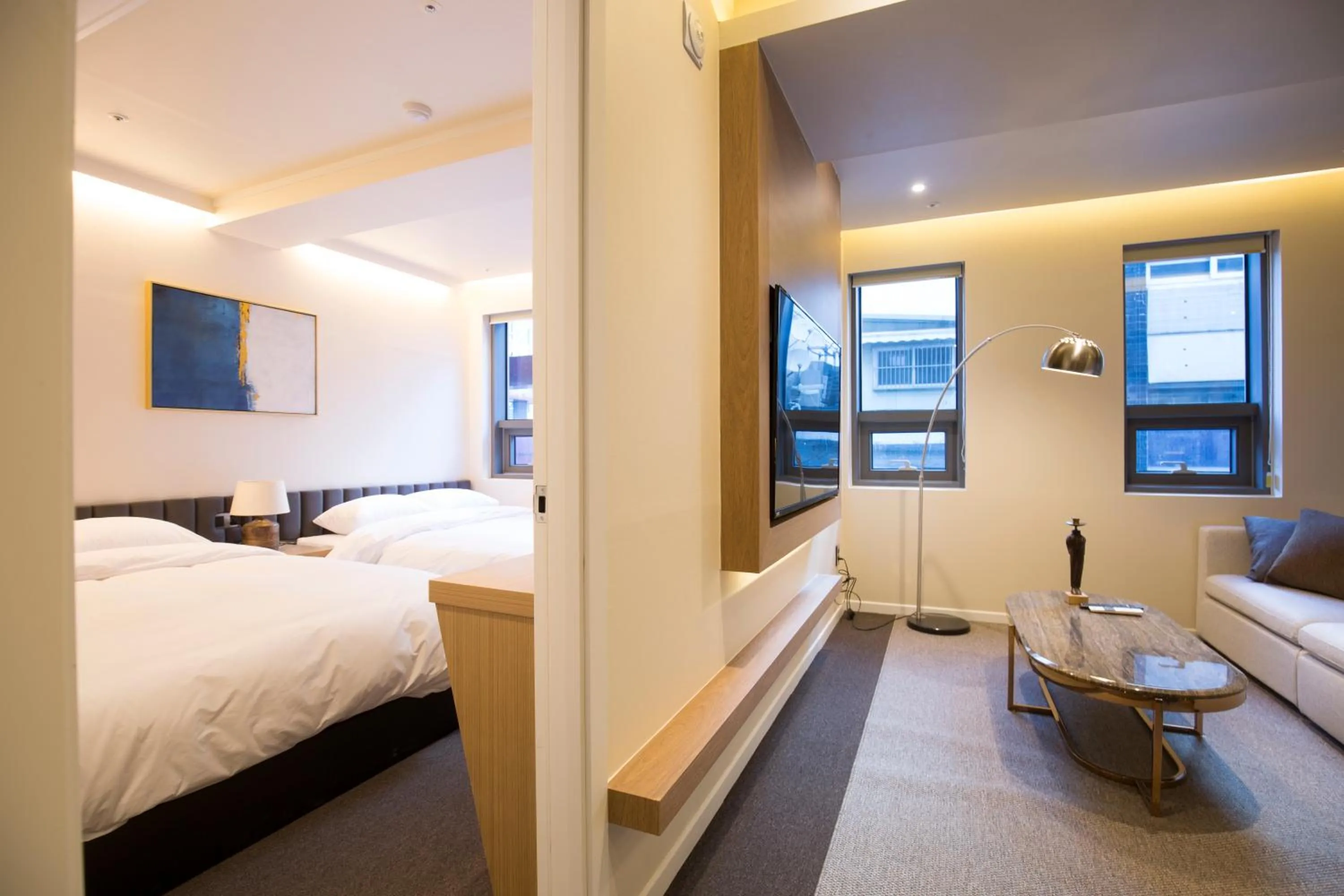 Living room in UH Suite The Jongno