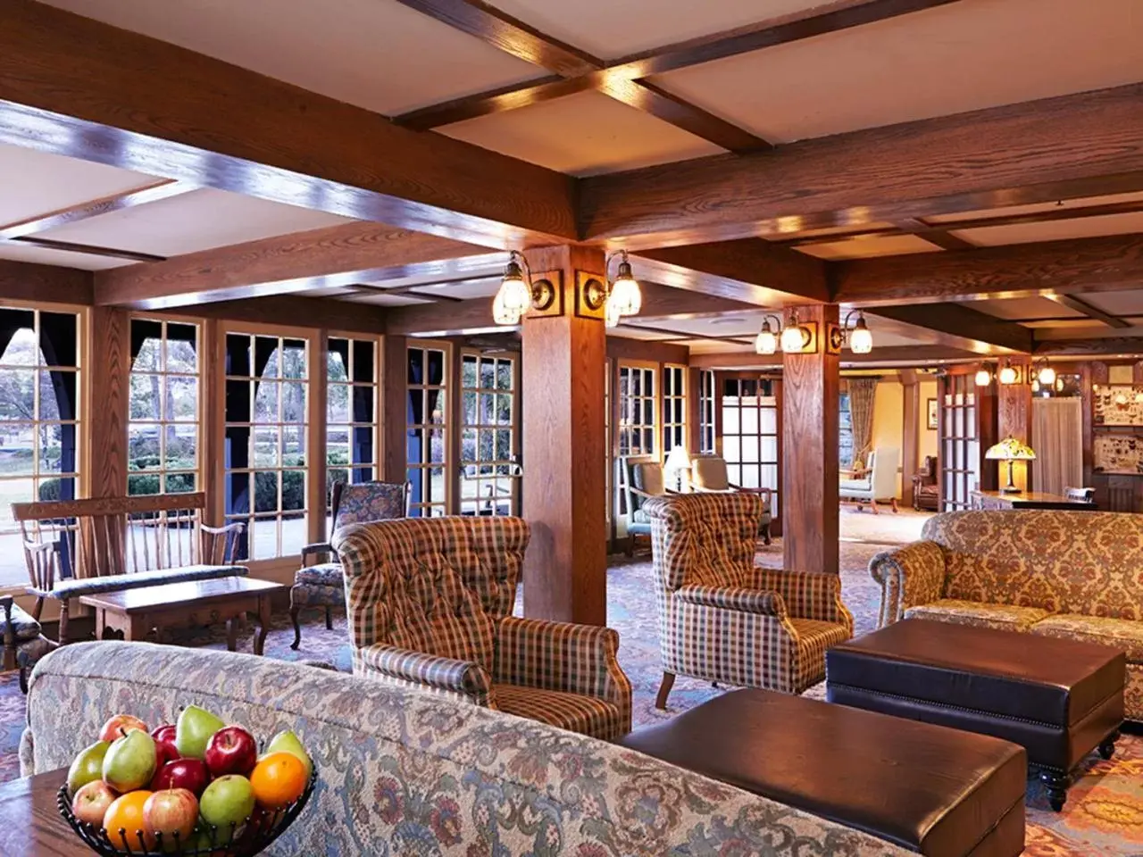 Lobby or reception in UCLA Lake Arrowhead Lodge