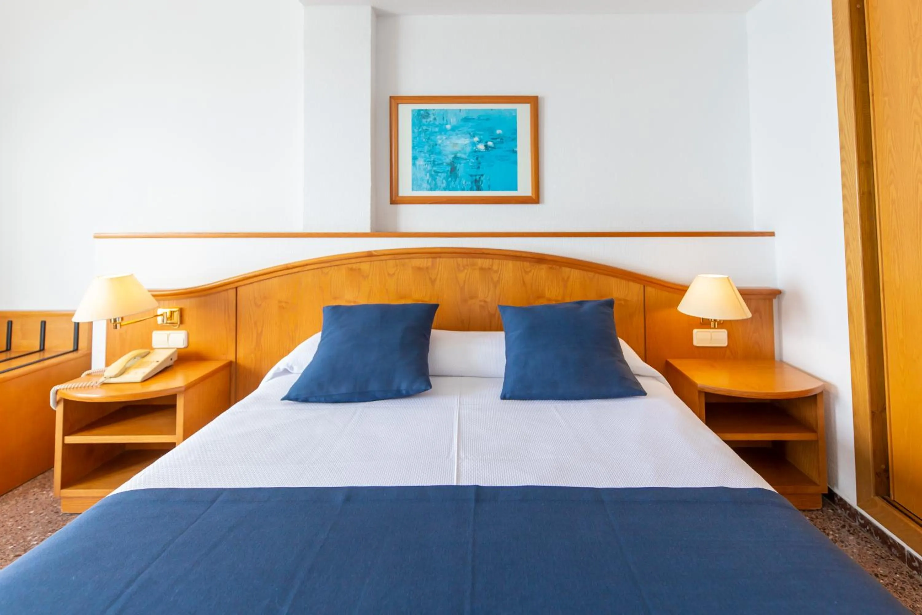 Bed in Hotel Ramblamar