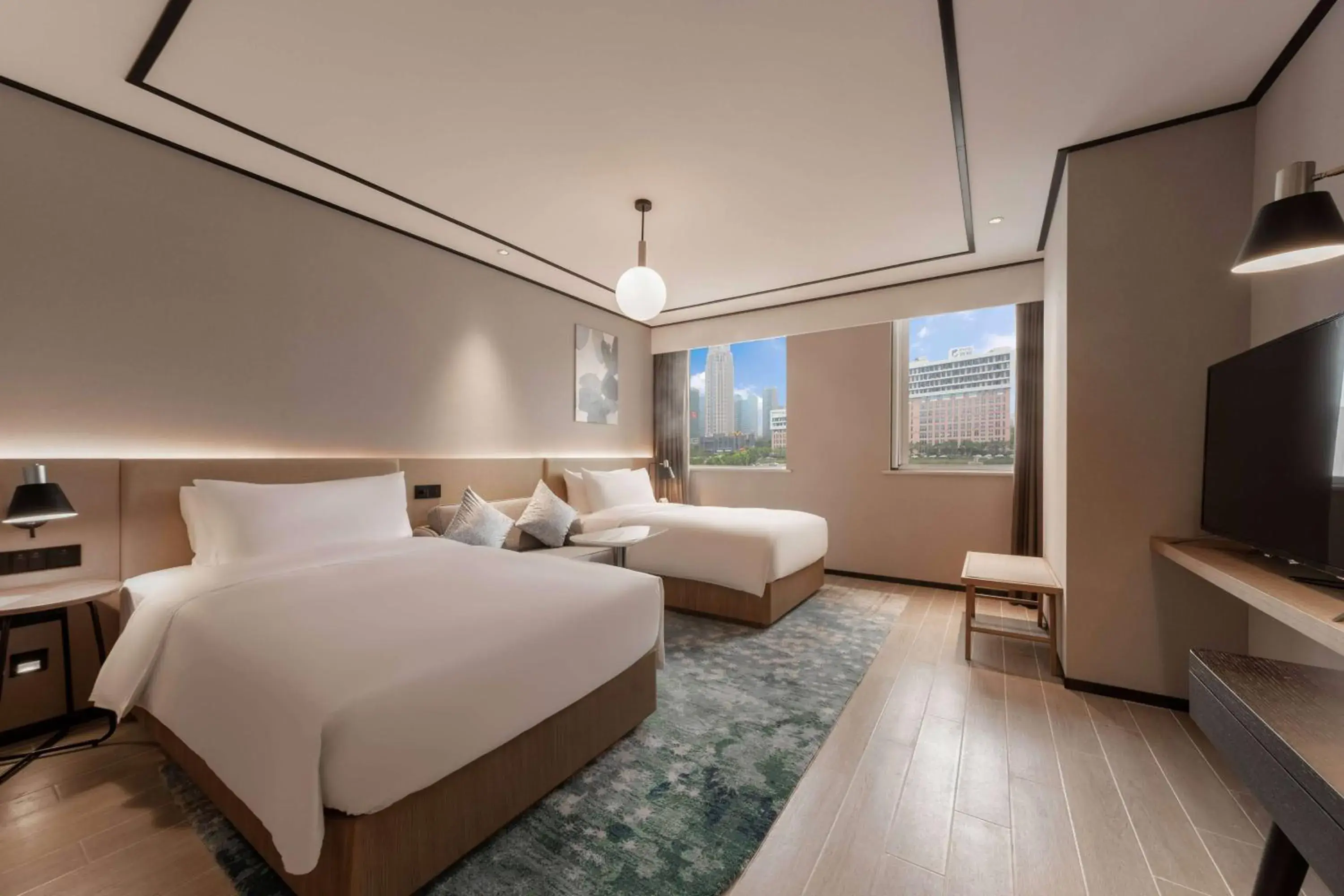 Bed in Hilton Garden Inn Nantong Xinghu