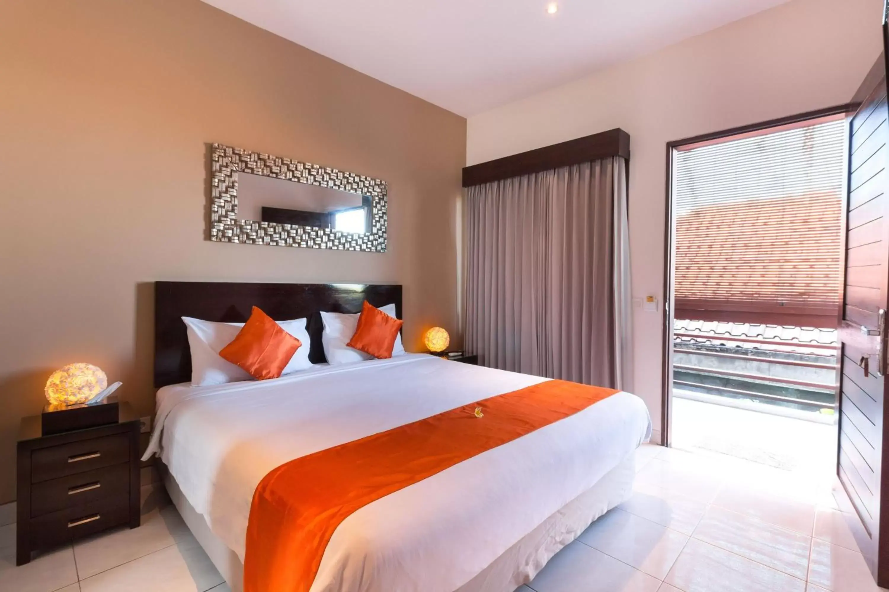 Bedroom, Bed in The Pavilion Hotel Kuta