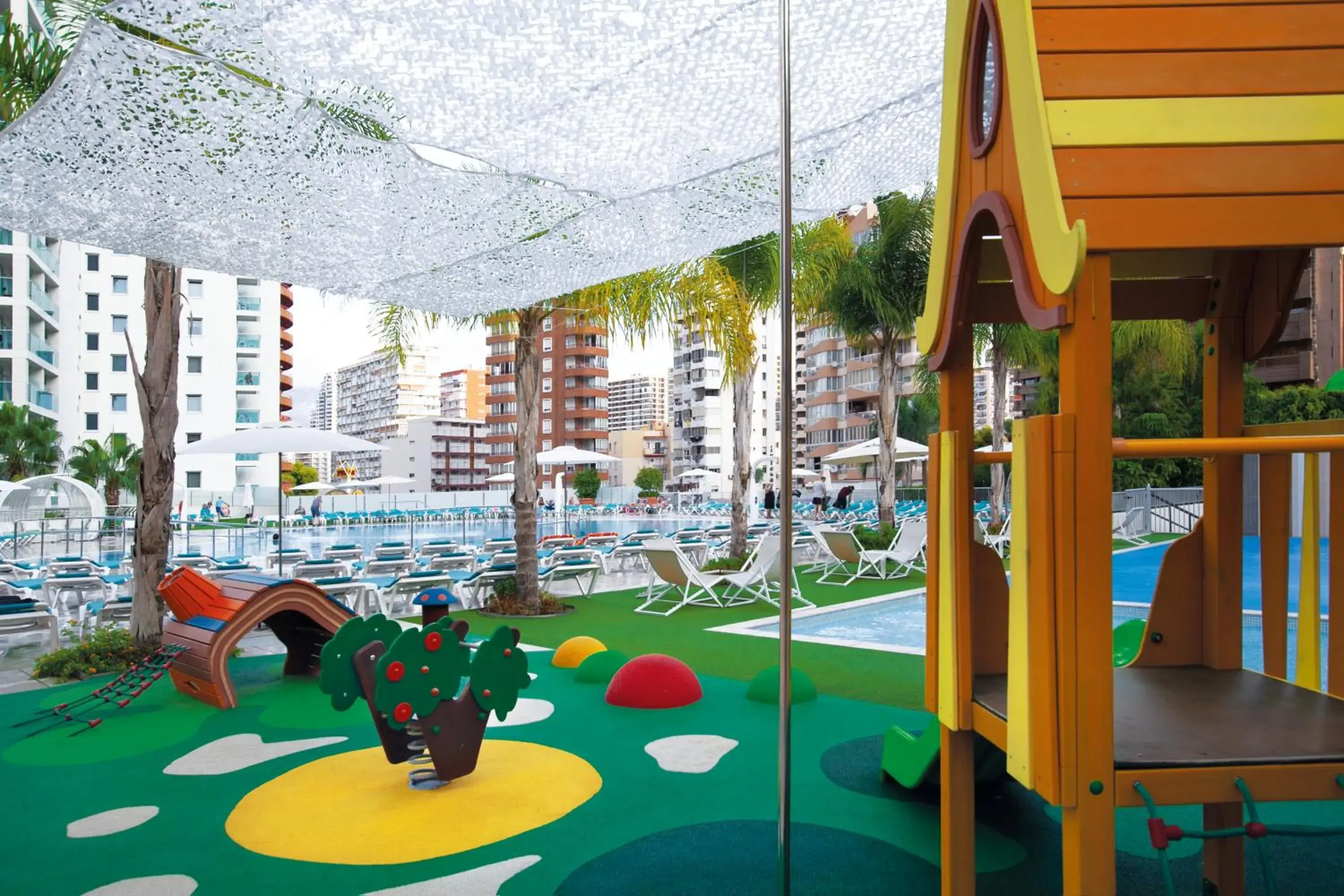 Swimming pool, Children's Play Area in Port Benidorm Hotel & Spa 4* Sup