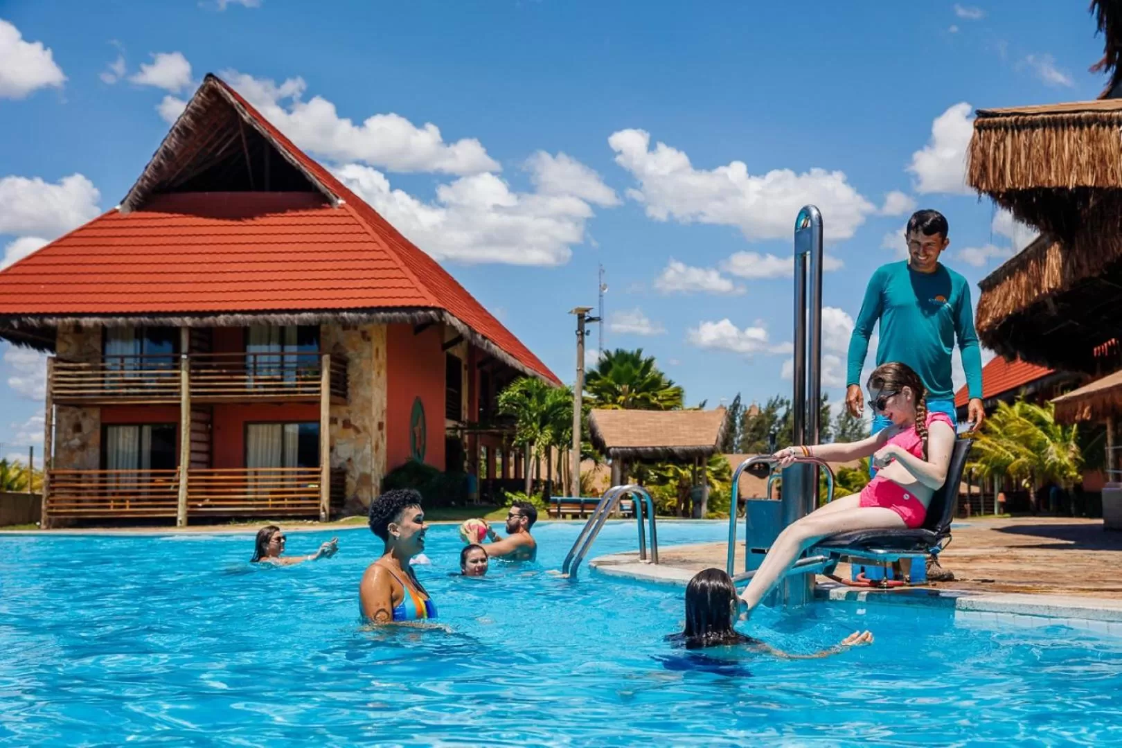 People in Carnaubinha Praia Resort