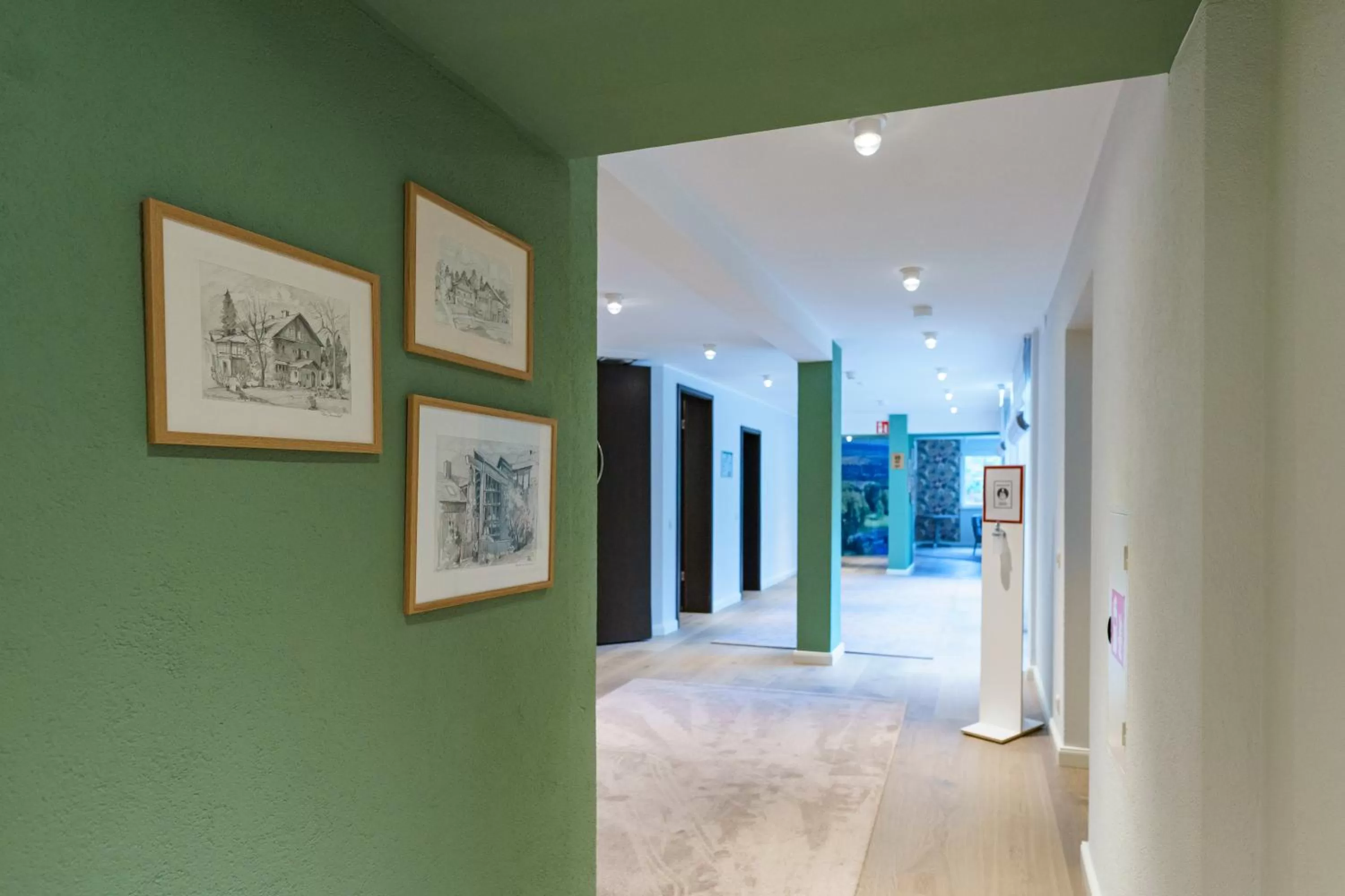 Lobby or reception, Bed in Gästehaus Sonnenhof