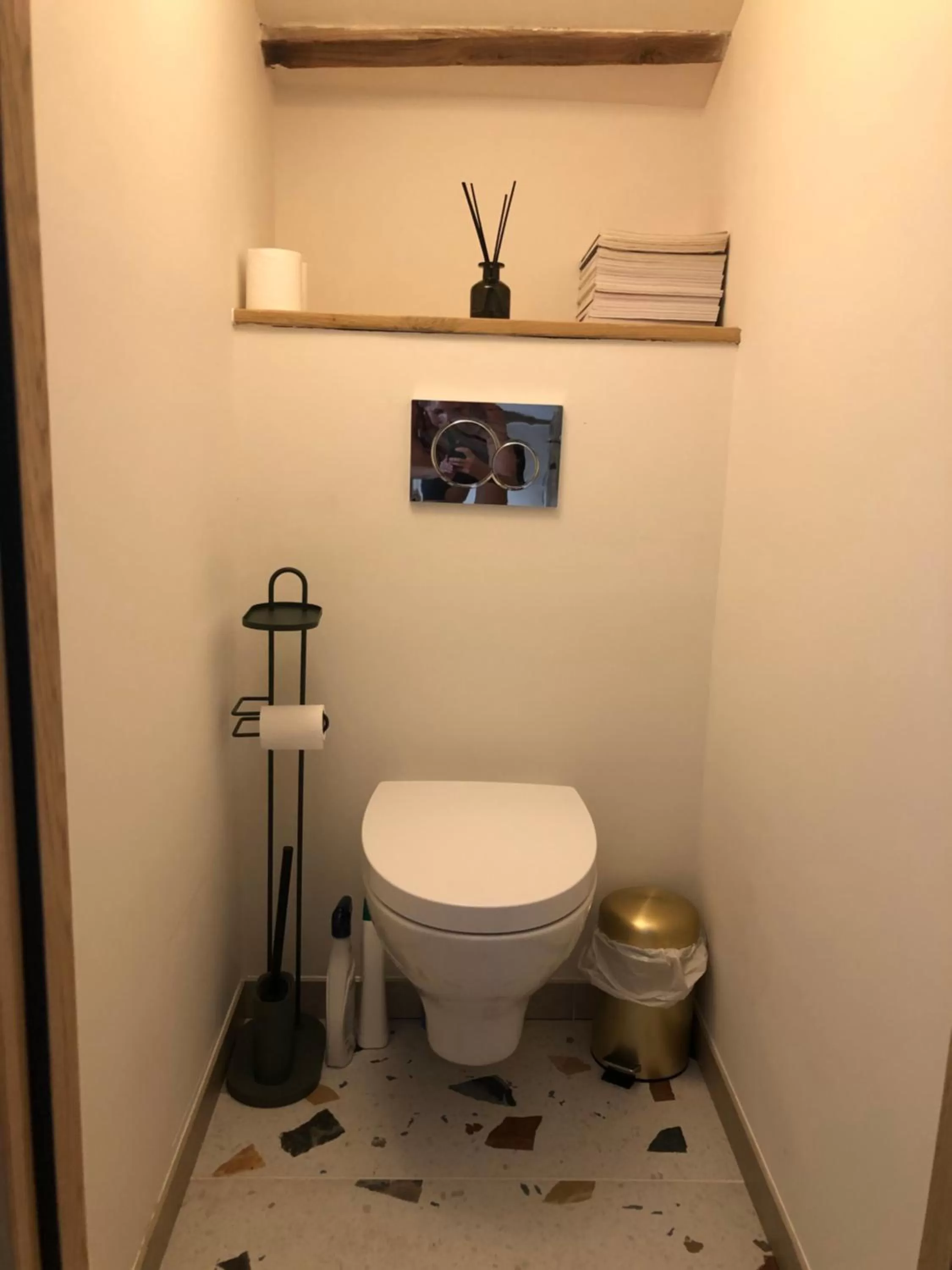 Bathroom in Chambre d'hôtes dans une ancienne bergerie