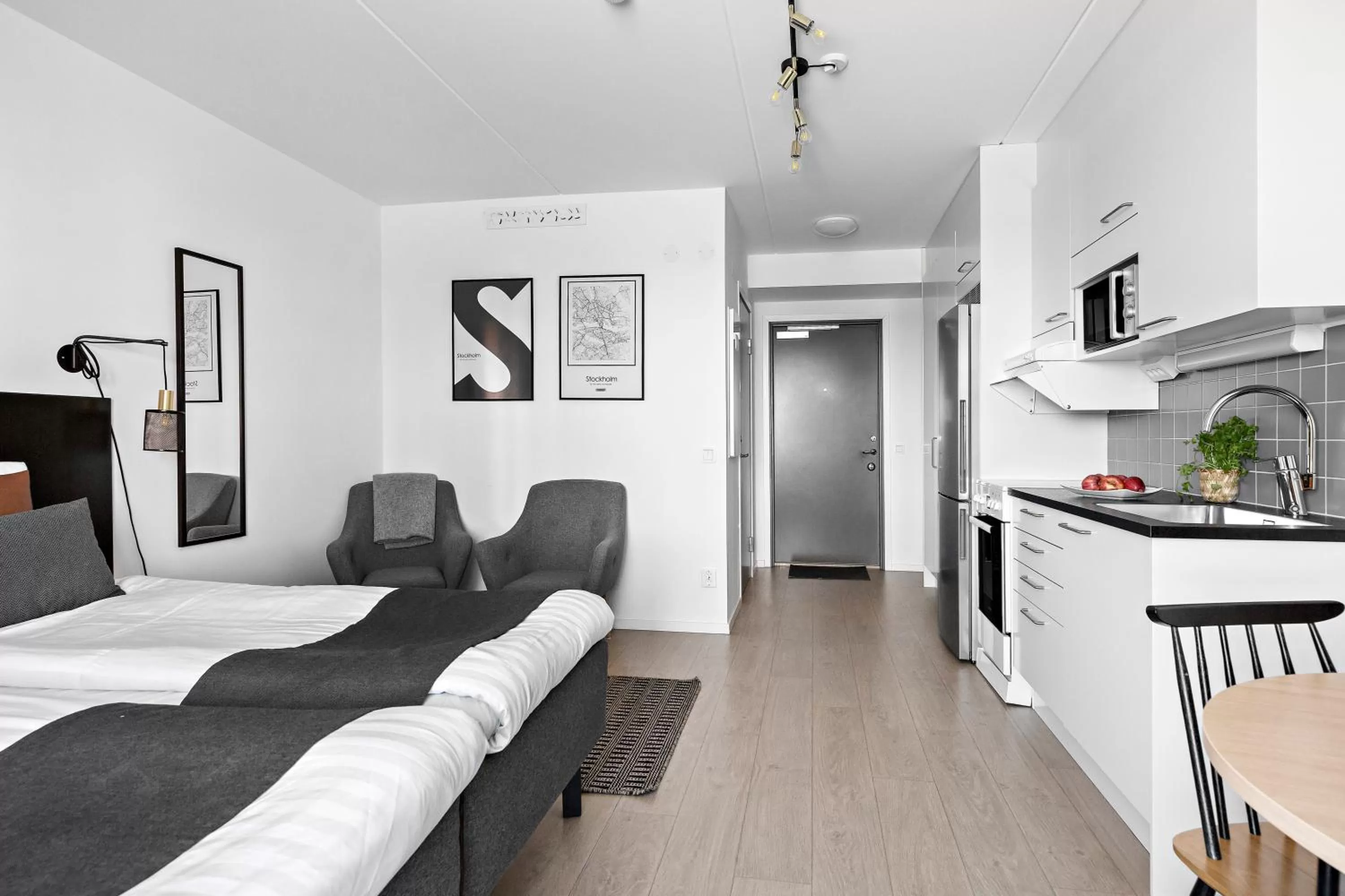 Photo of the whole room in Forenom Aparthotel Stockholm Flemingsberg