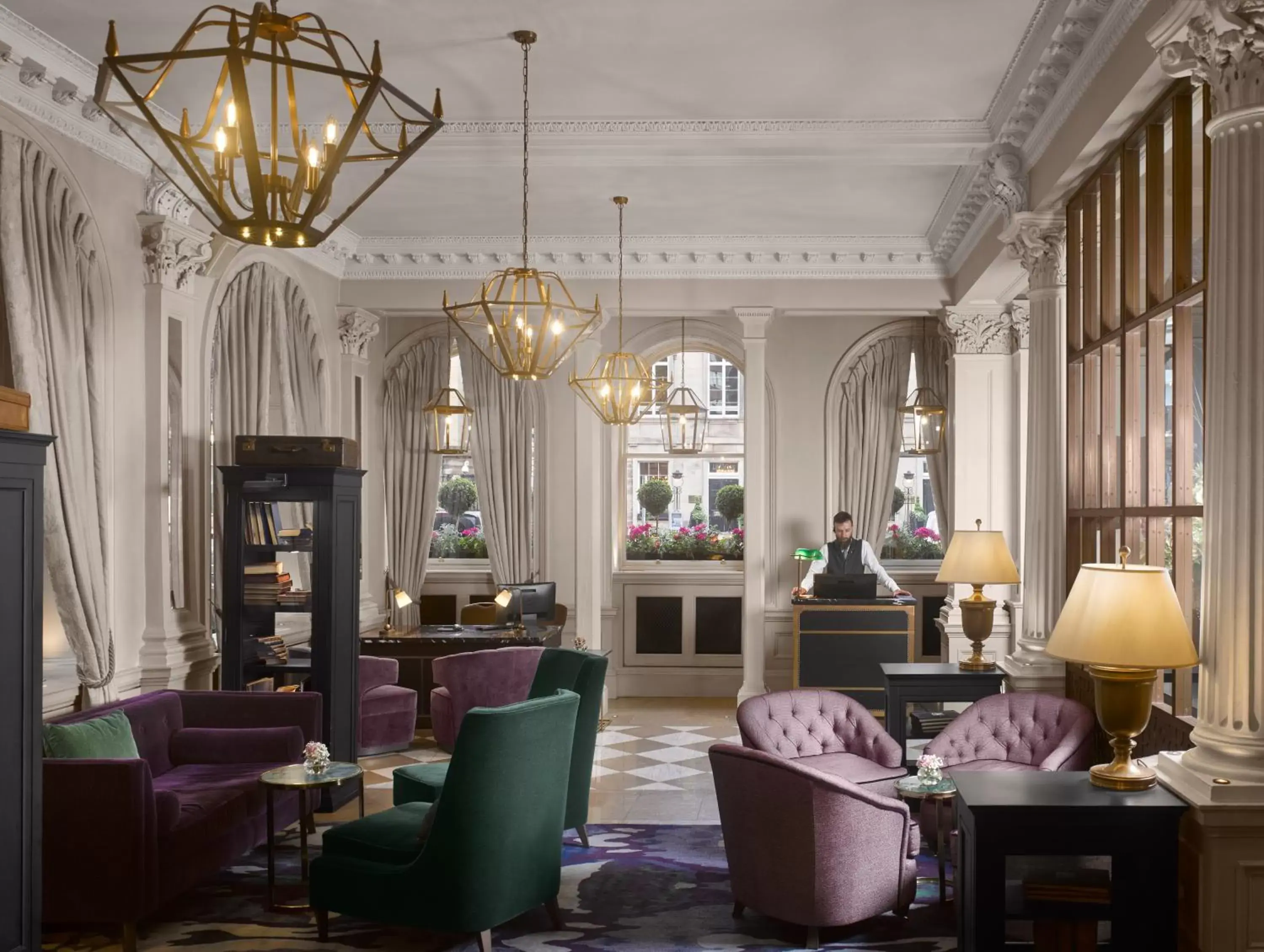 Lobby or reception in InterContinental Edinburgh The George by IHG Lobby or reception in InterContinental Edinburgh The George by IHG