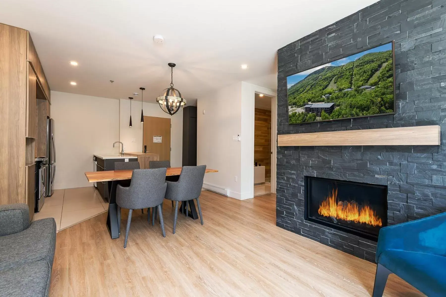 Living room, Dining Area in Appartements au Massif - Les Caches de la Grande Pointe - Ski, Vélo, Plein-air