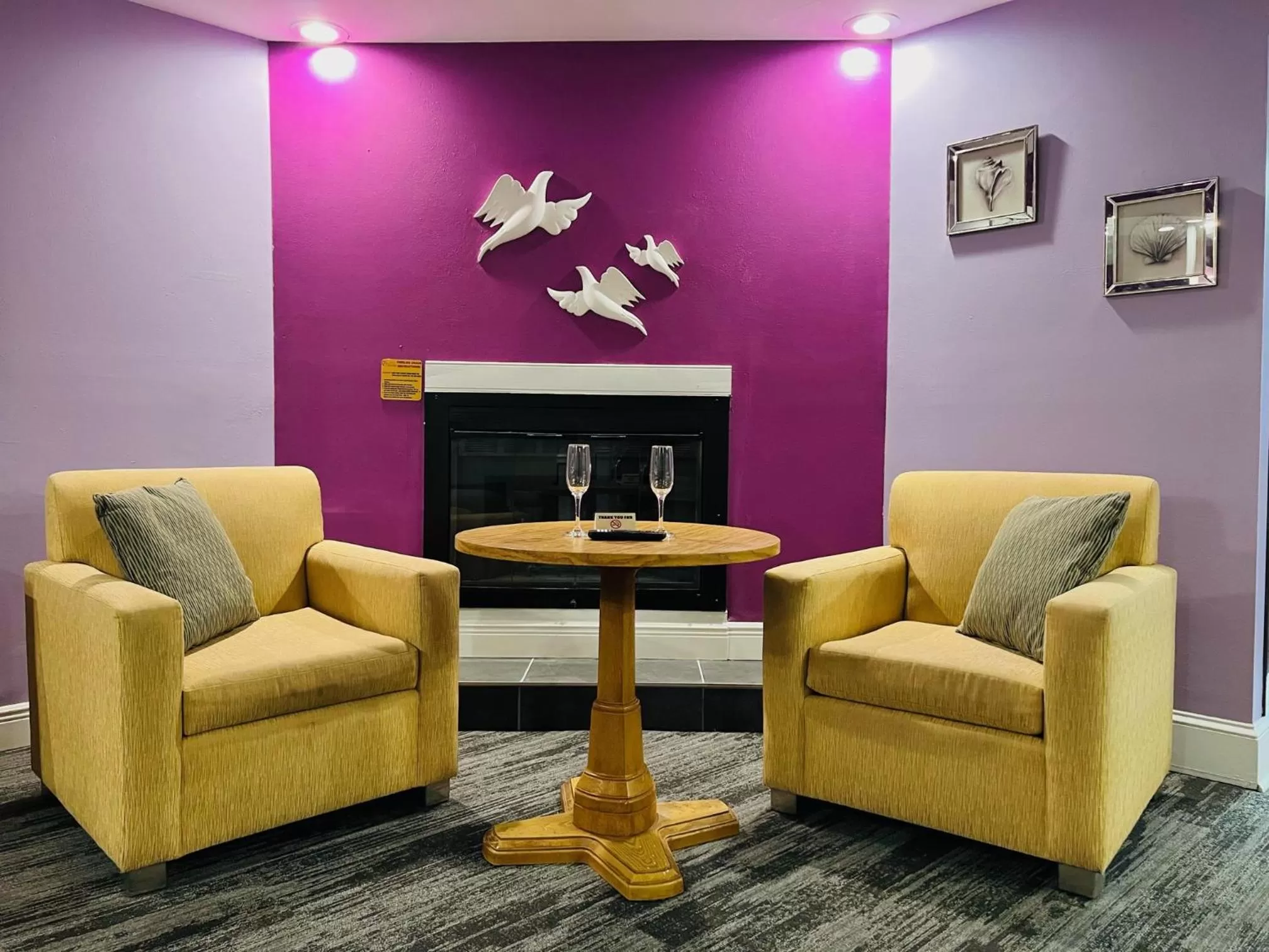 Seating area in Inn of the Dove - Romantic Luxury Suites with Jacuzzi & Seasonal Fireplace at Harrisburg-Hershey-Philadelphia, PA