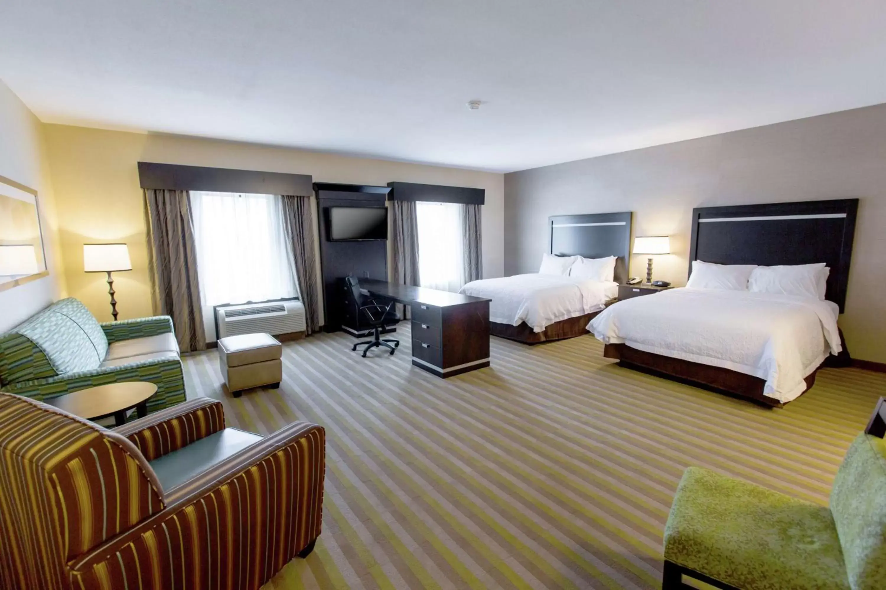 Queen Studio Suite with Two Queen Beds - Non-Smoking in Hampton Inn & Suites Toledo/Westgate Queen Studio Suite with Two Queen Beds - Non-Smoking in Hampton Inn & Suites Toledo/Westgate
