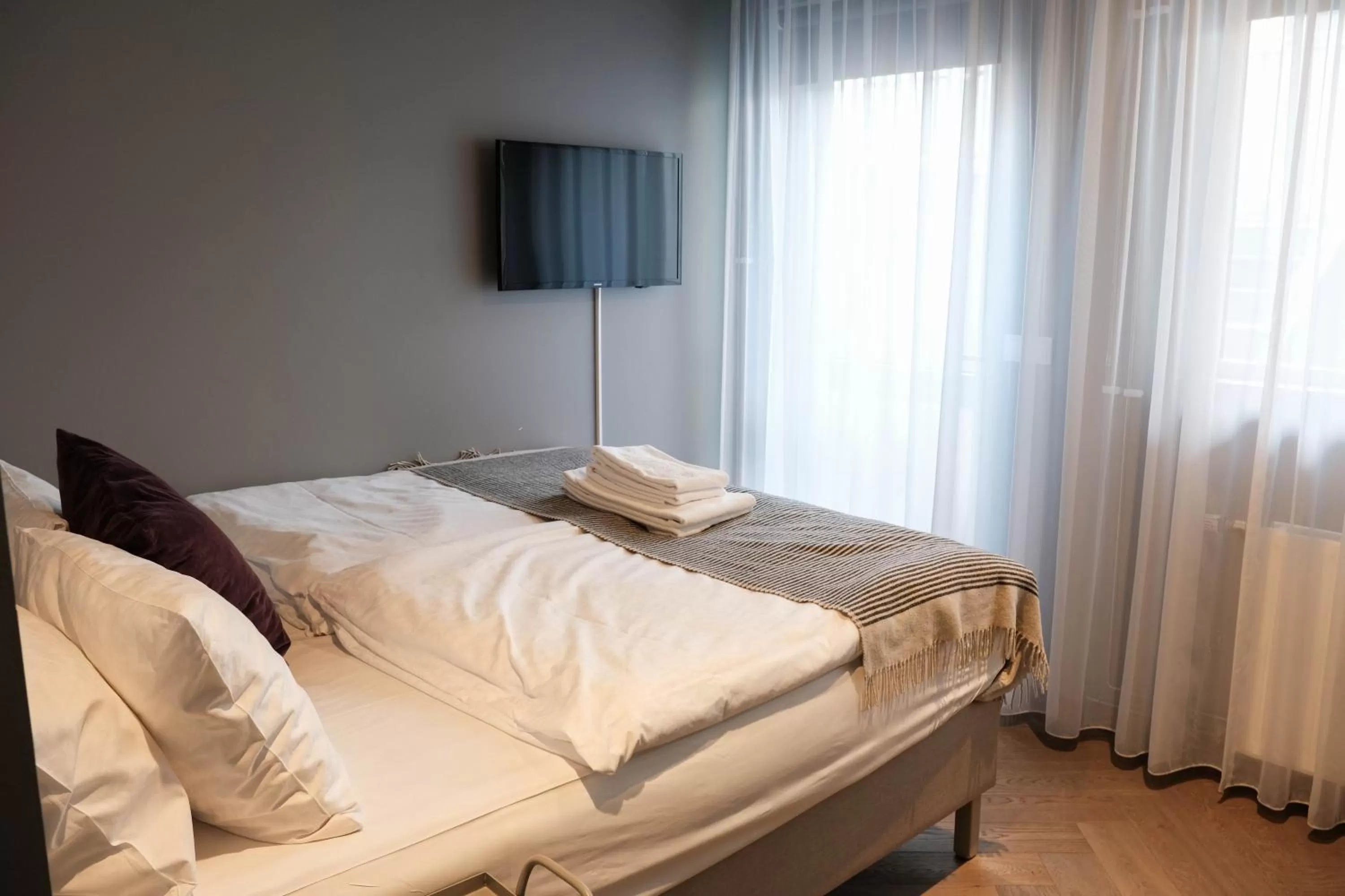 Bedroom, Bed in Saga Studios by Heimaleiga