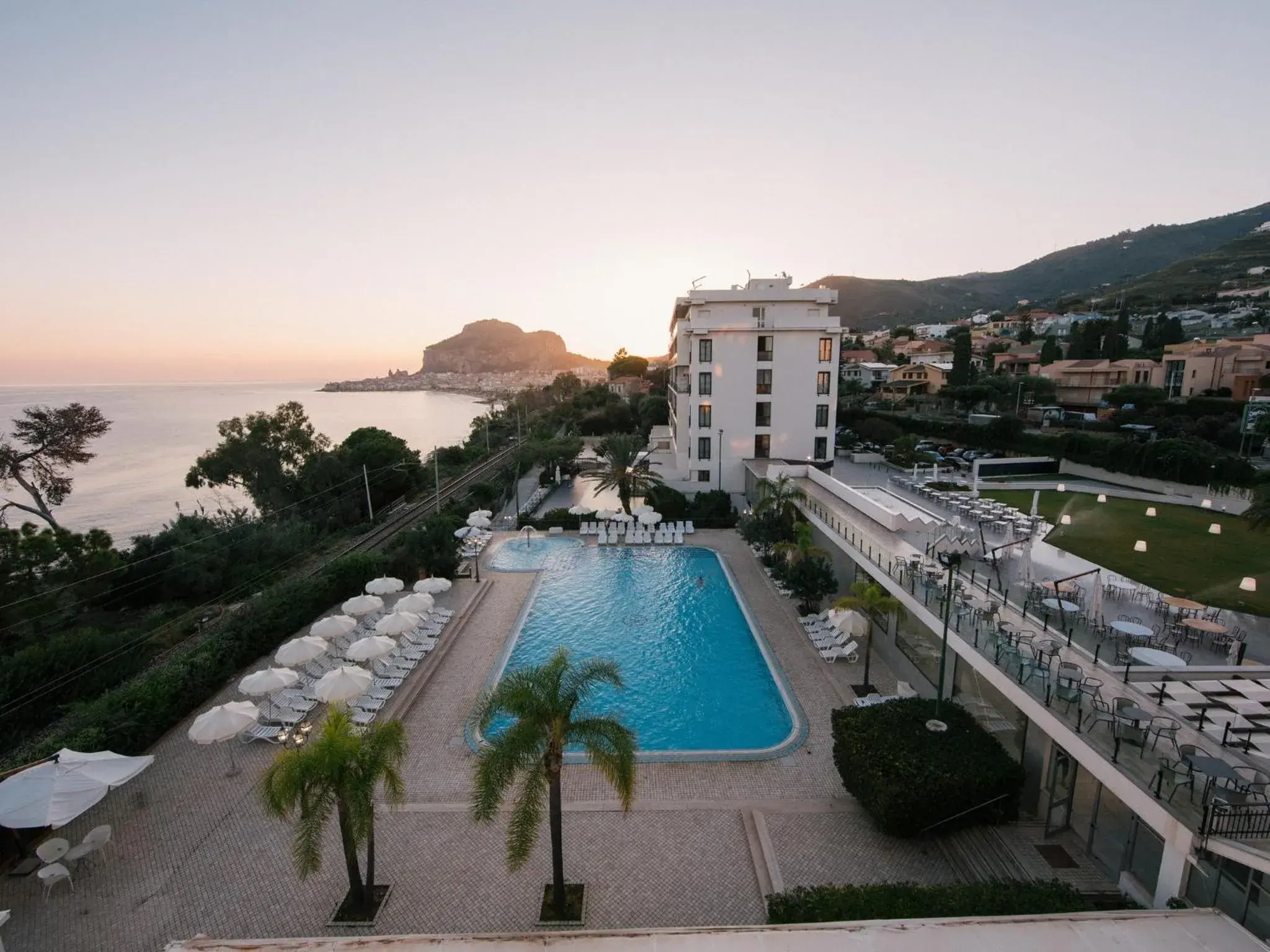 Bird's eye view, Pool View in Hotel Santa Lucia Le Sabbie d'Oro