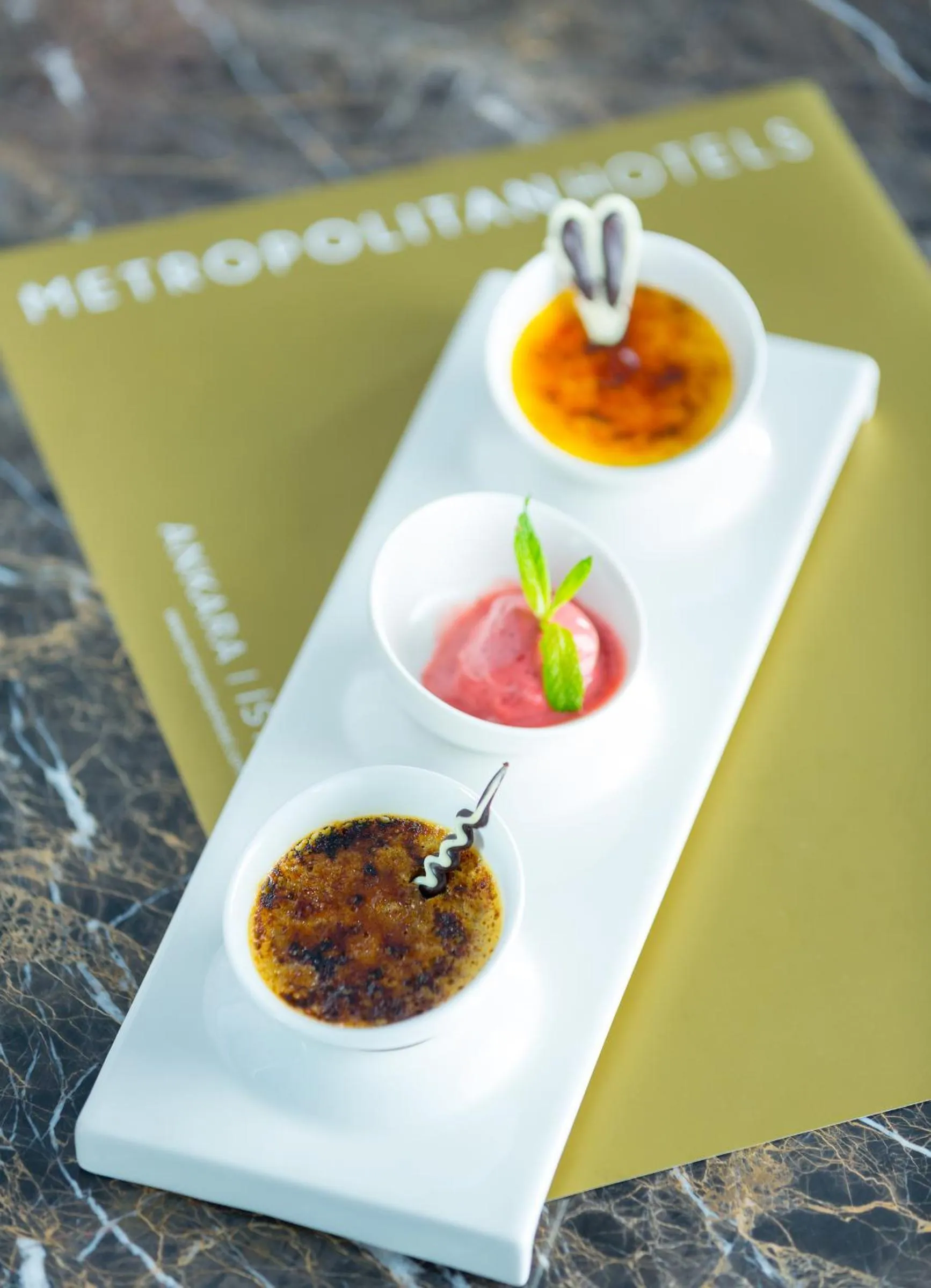 Food close-up in Metropolitan Hotels Taksim