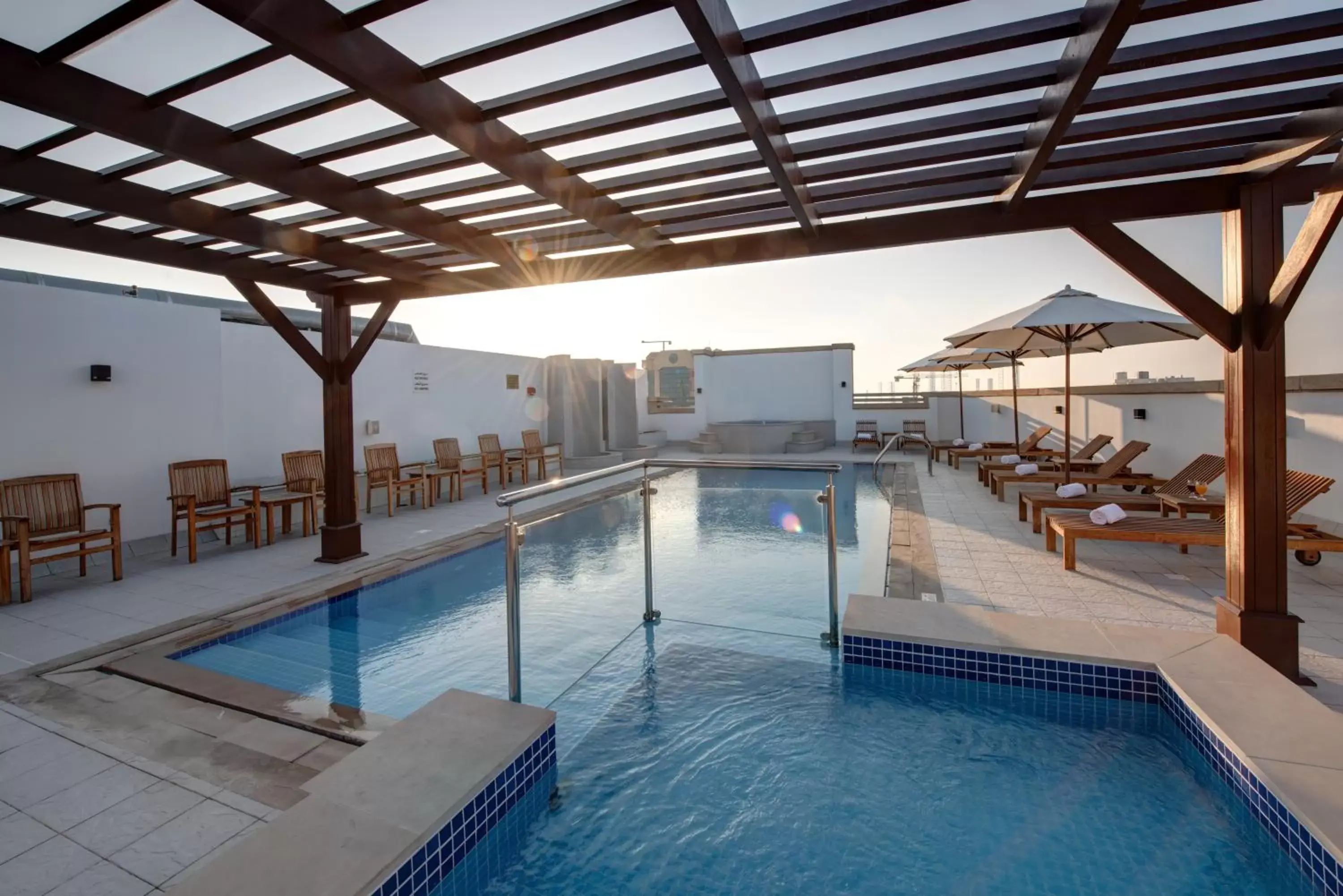 Pool view in Center Hotel Sharjah Pool view in Center Hotel Sharjah