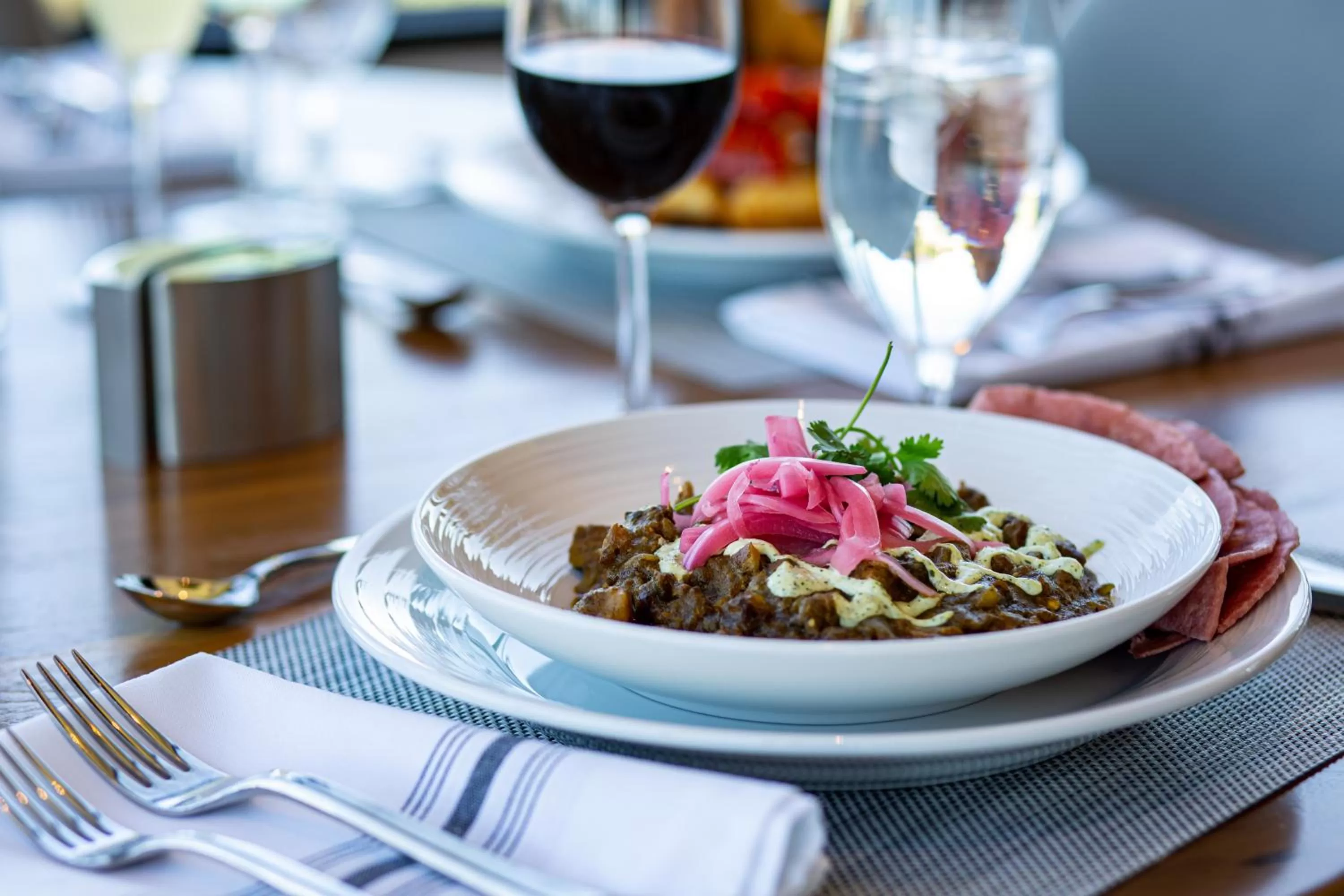 Food close-up in Hotel Maverick