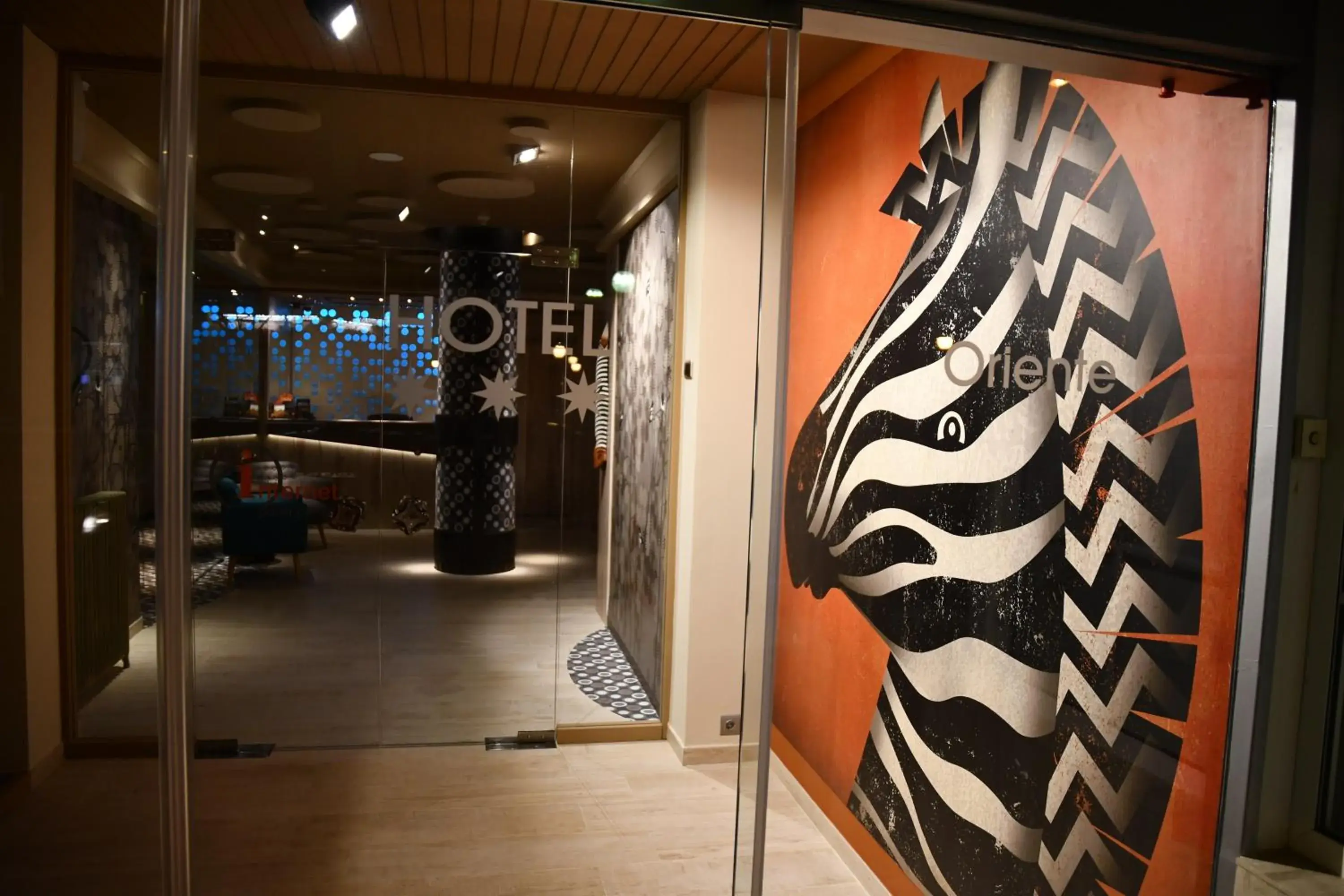 Lobby or reception in Hotel Oriente Lobby or reception in Hotel Oriente