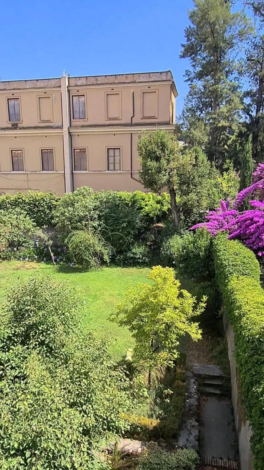 Bird's eye view in Villa Riari Garden