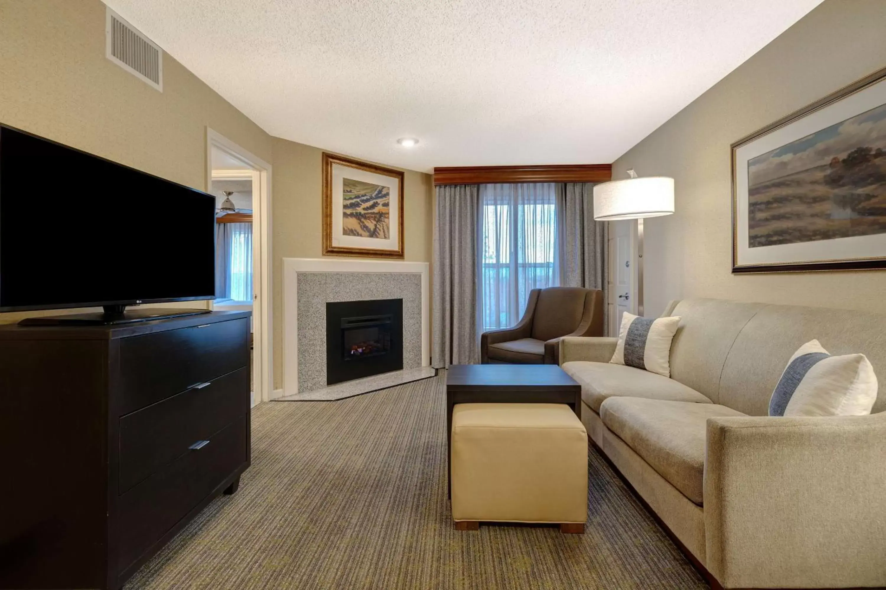 Living room, Seating Area in Homewood Suites by Hilton Boulder