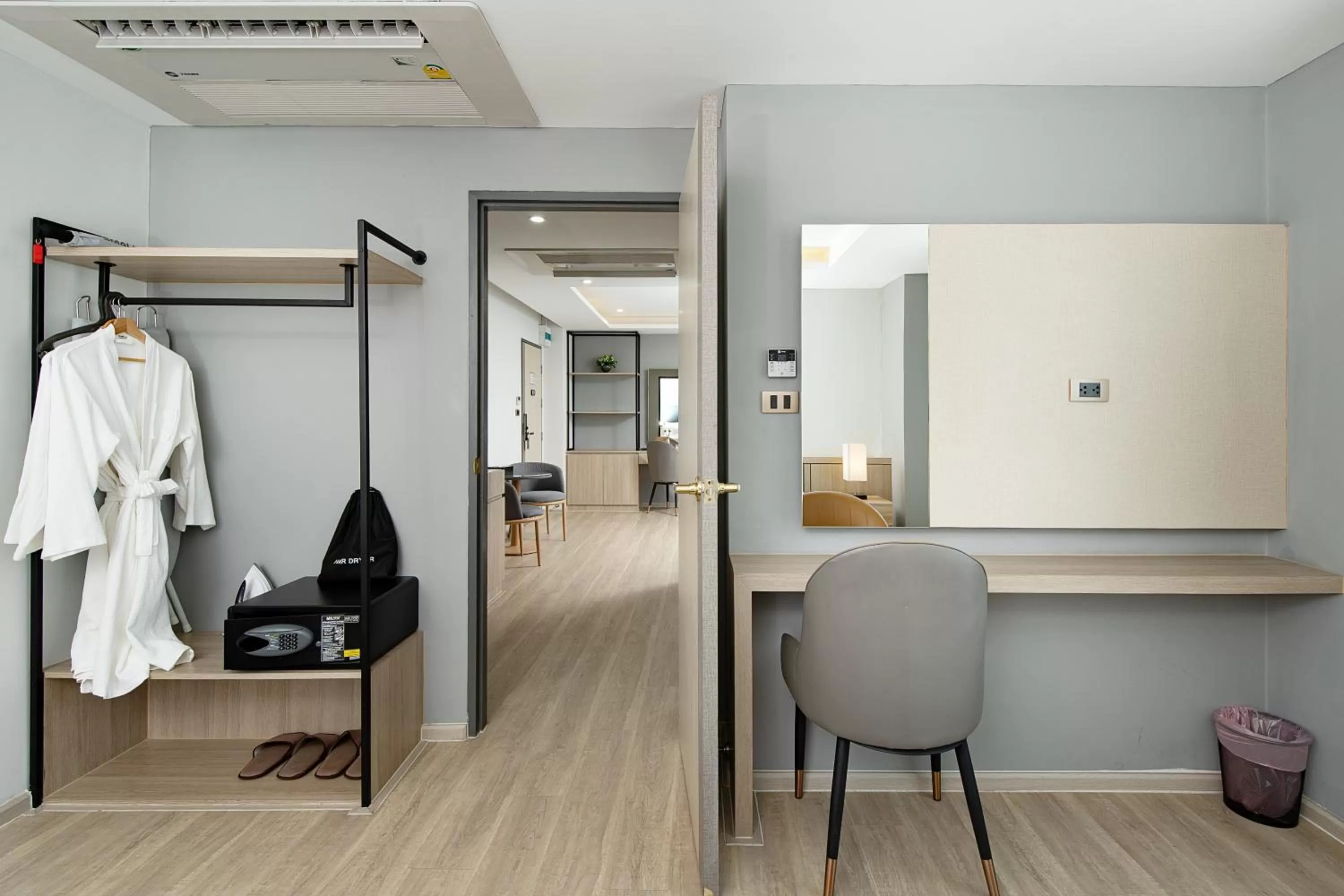 Bedroom in The Riski Hotel at Bangphlat Station SHA