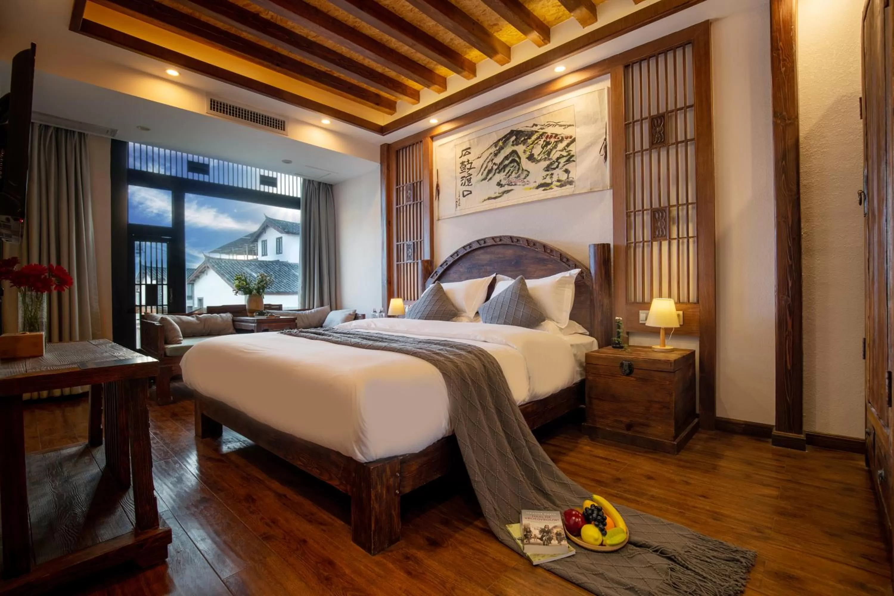 Bedroom, Bed in Lijiang Gemmer Hotel